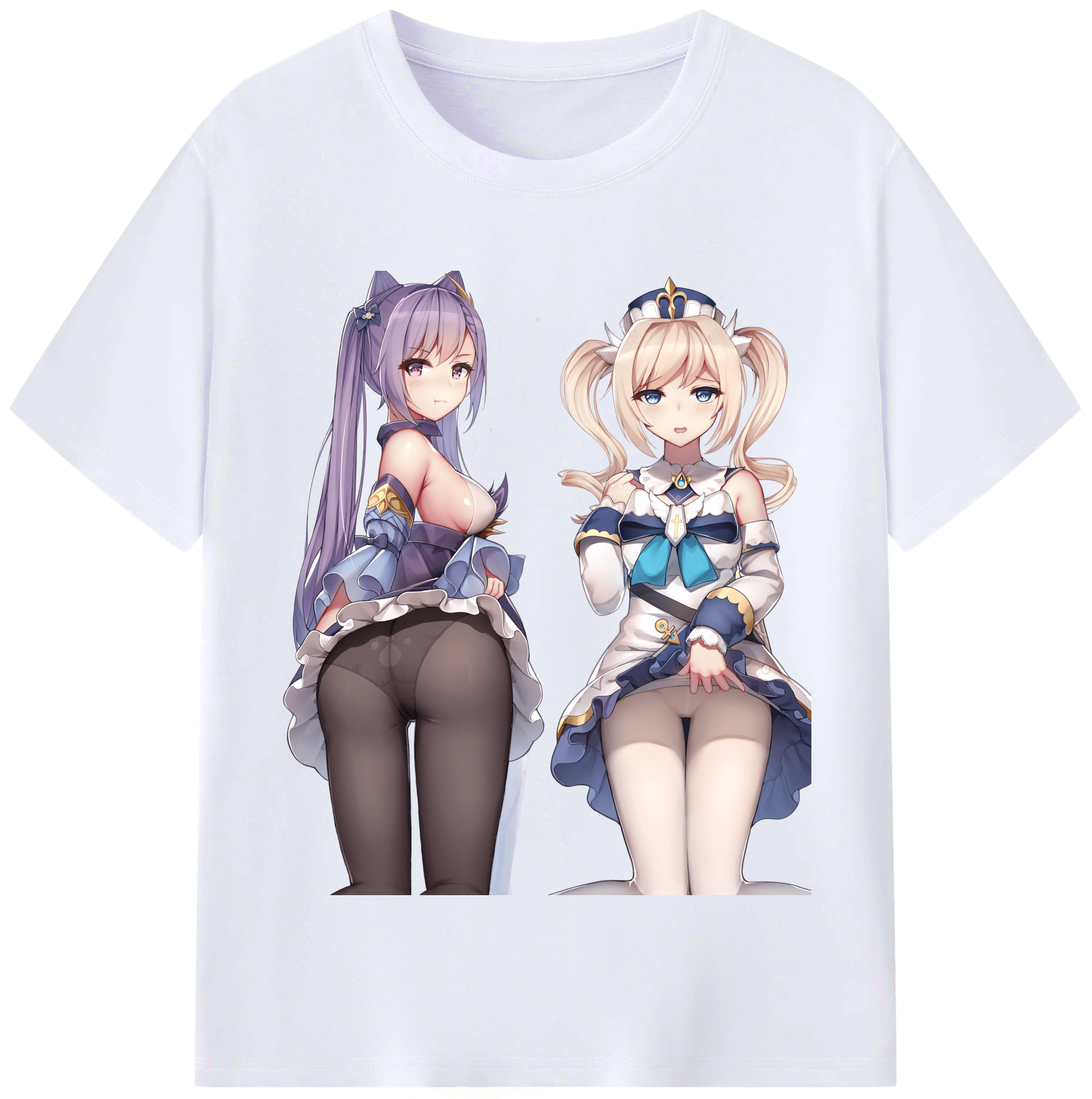 げんし神 刻晴 こくせい genshin Kokusei レディースカジュアルプリントTシャツ（綿100％）