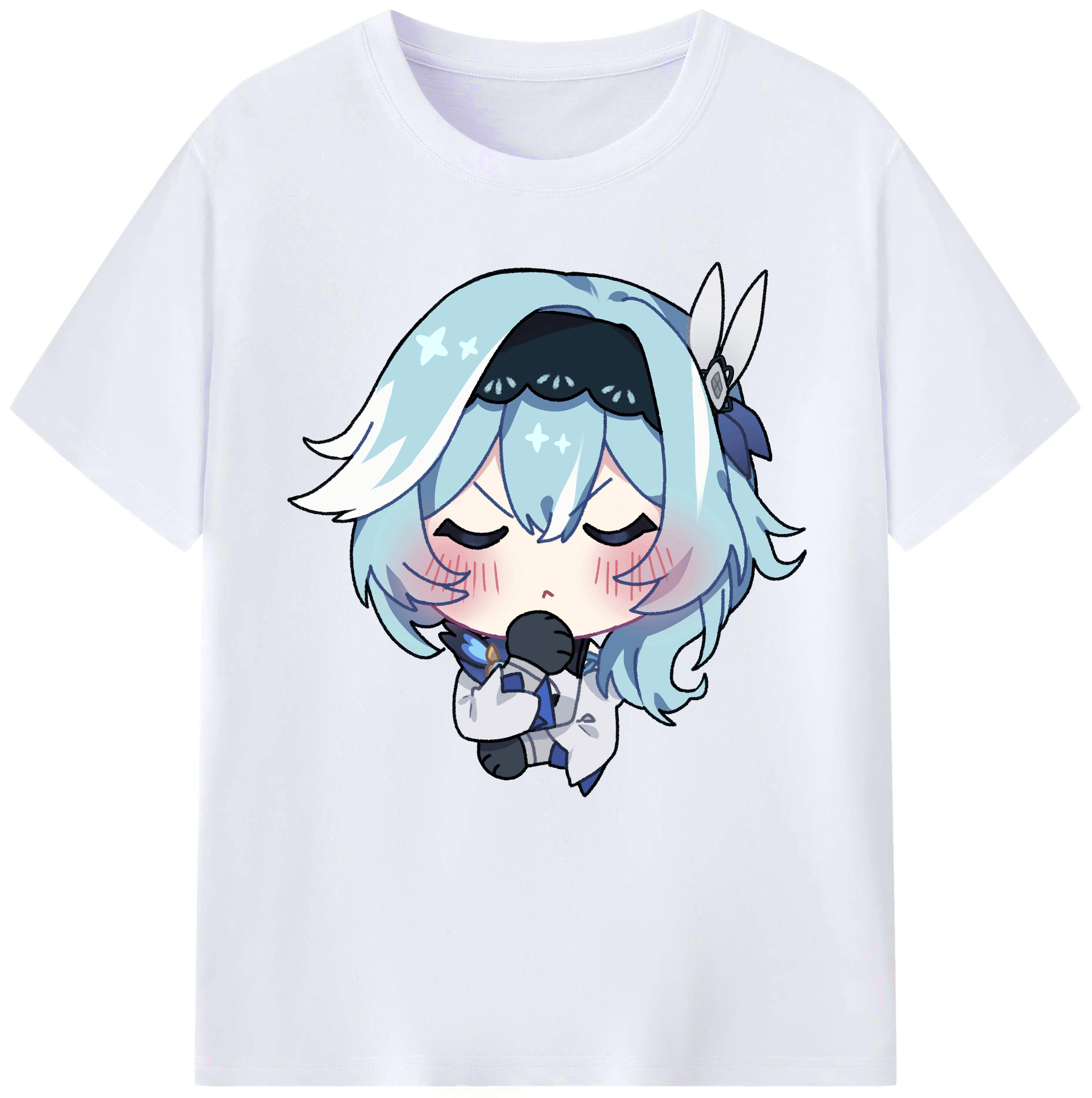げんし神 优菈 ゆうら genshin Yūra レディースカジュアルプリントTシャツ（綿100％）