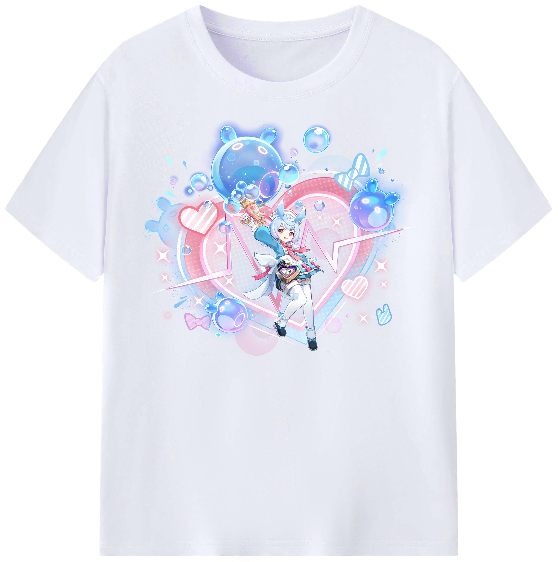 げんし神 シゲウィン genshin Shigewin レディースカジュアルプリントTシャツ（綿100％）