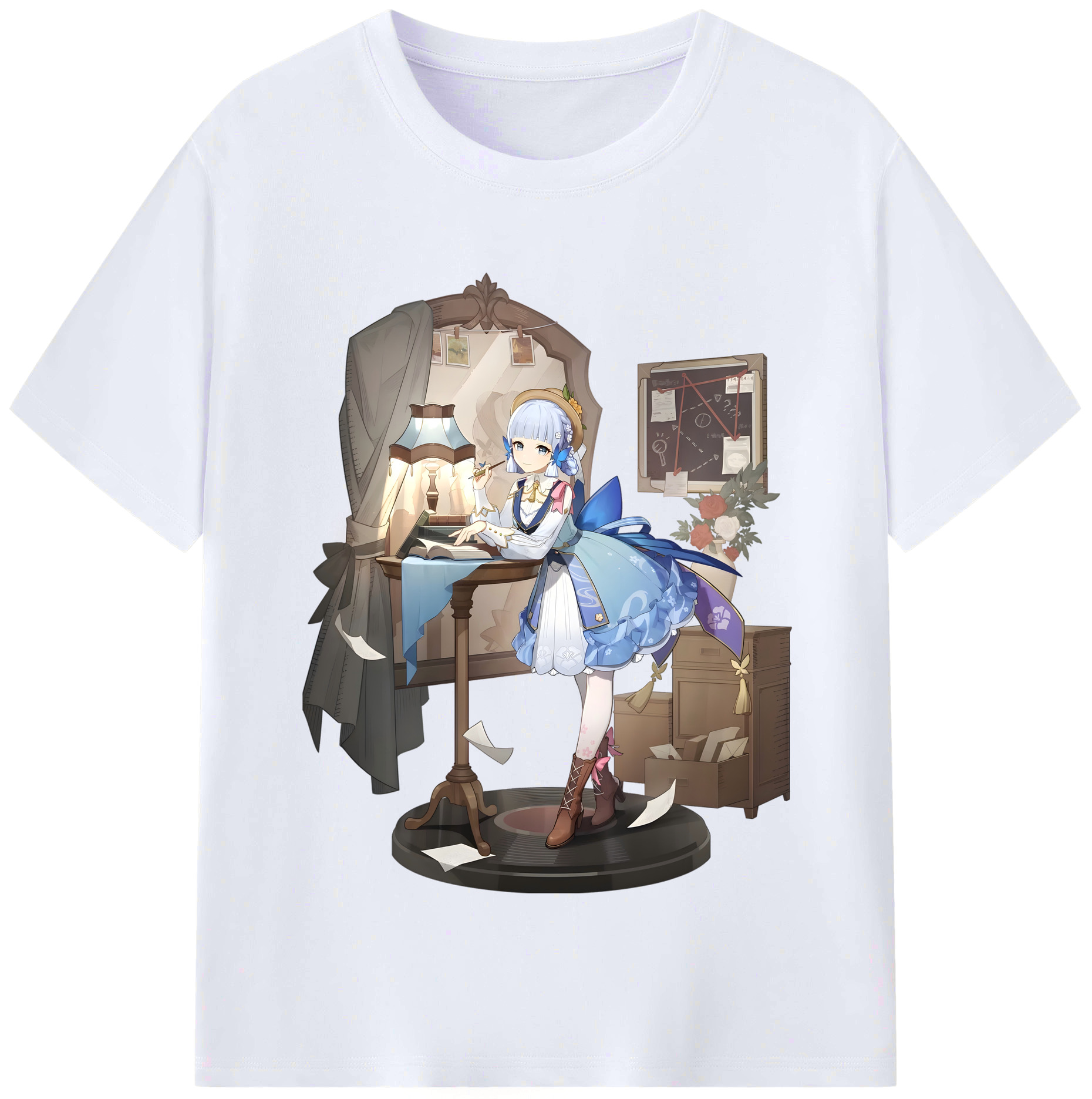 げんし神 神里綾華 神宮寺レン genshin Kamimiya Ren レディースカジュアルプリントTシャツ（綿100％）