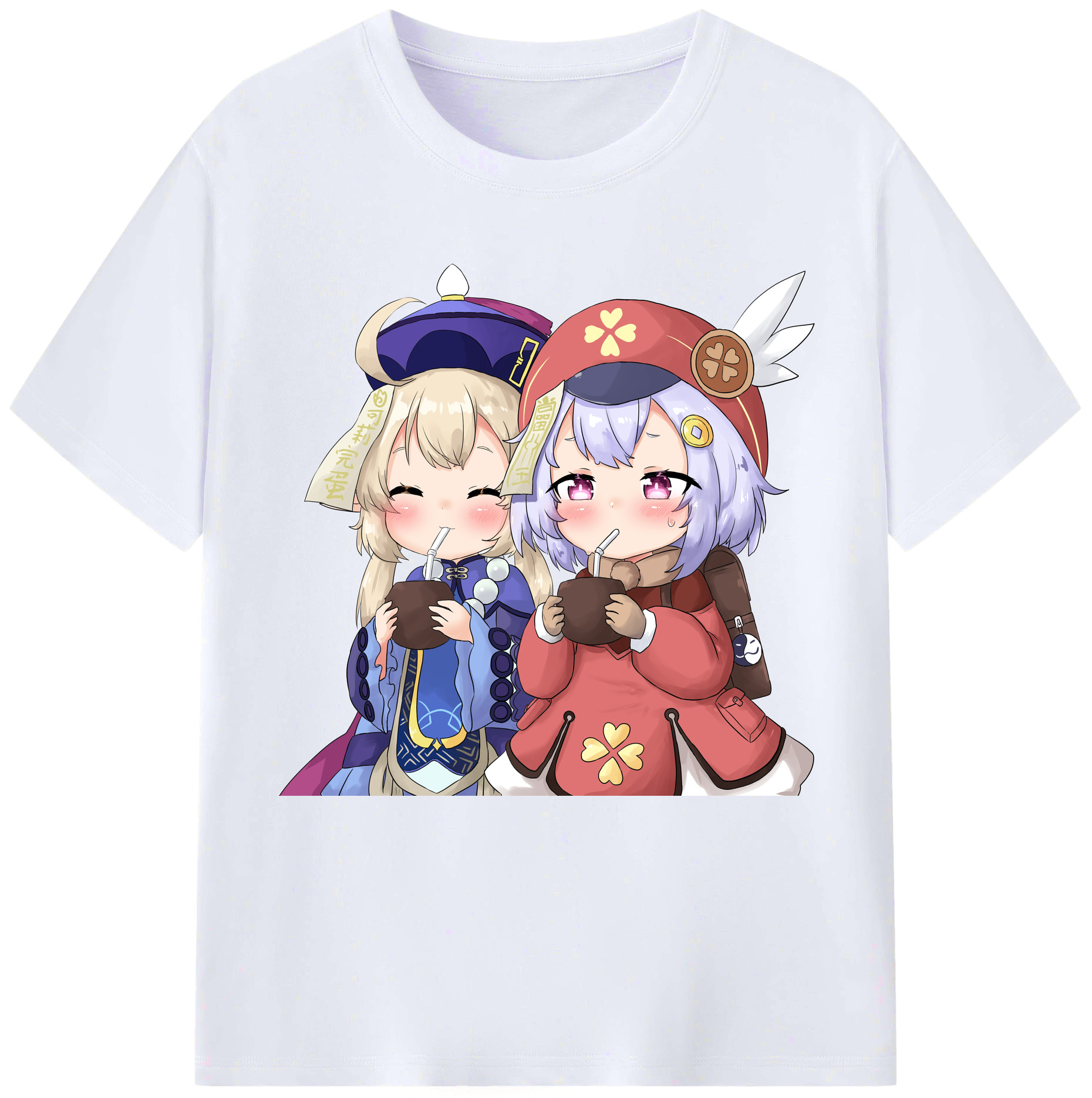げんし神 七七 なな  genshin Nana レディースカジュアルプリントTシャツ（綿100％）