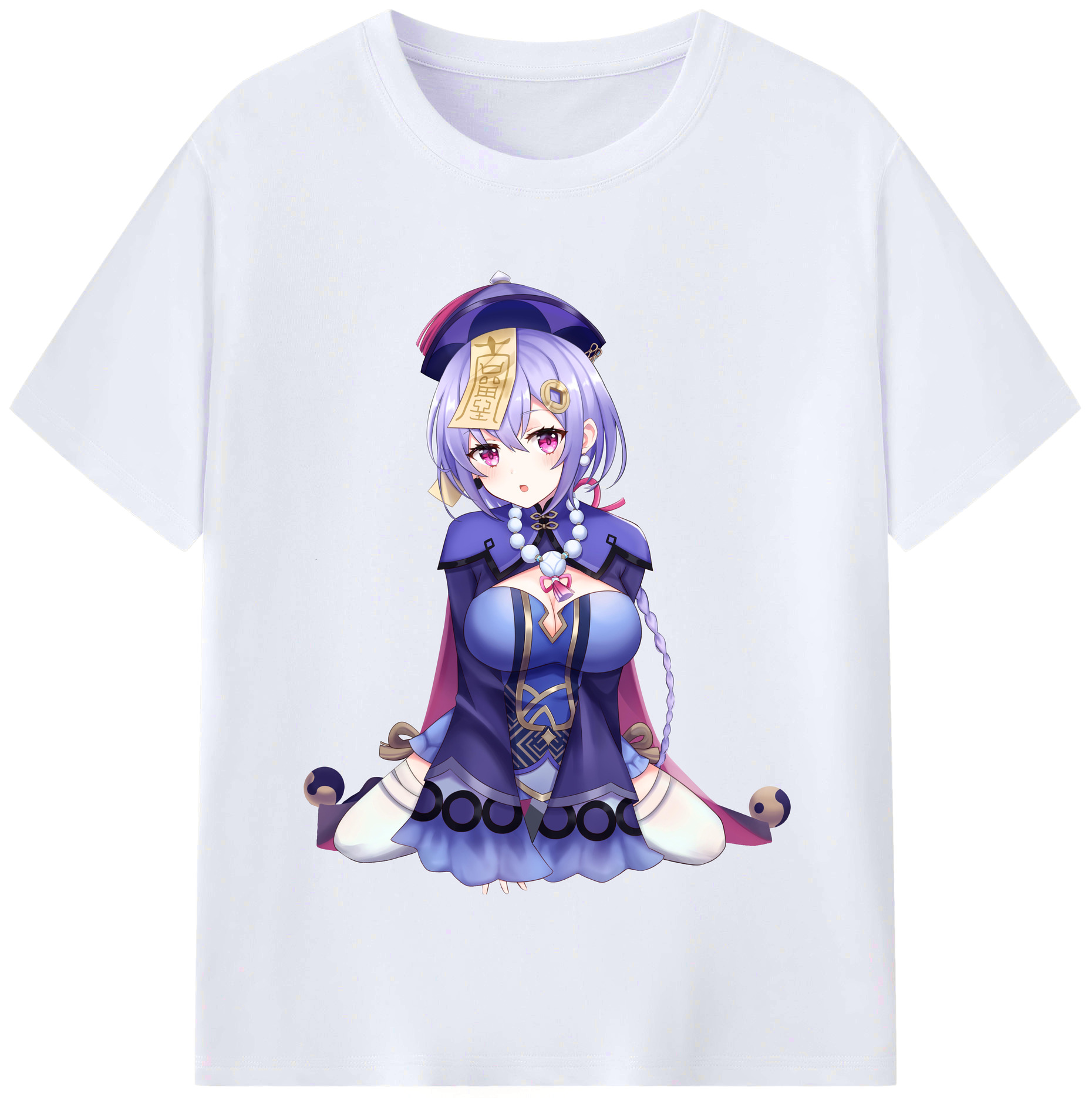 げんし神 七七 なな  genshin Nana レディースカジュアルプリントTシャツ（綿100％）