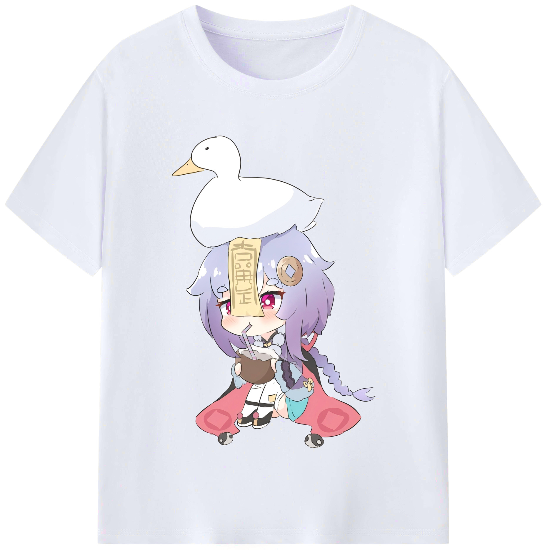 げんし神 七七 なな  genshin Nana レディースカジュアルプリントTシャツ（綿100％）