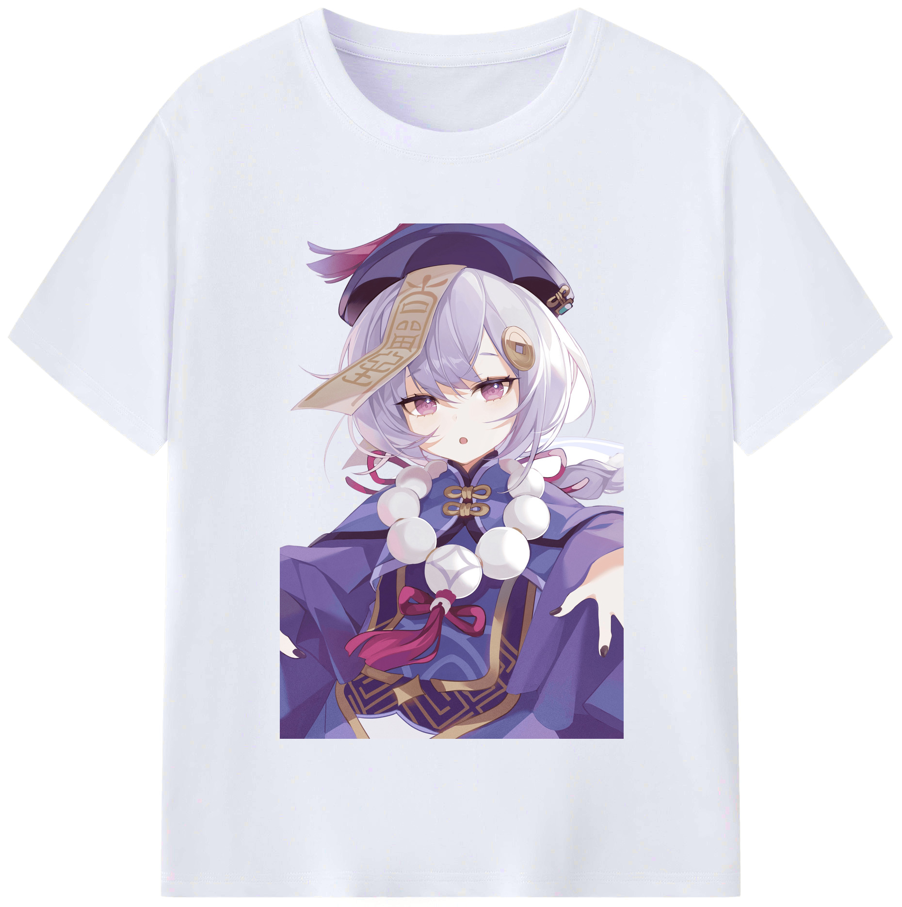 げんし神 七七 なな  genshin Nana レディースカジュアルプリントTシャツ（綿100％）