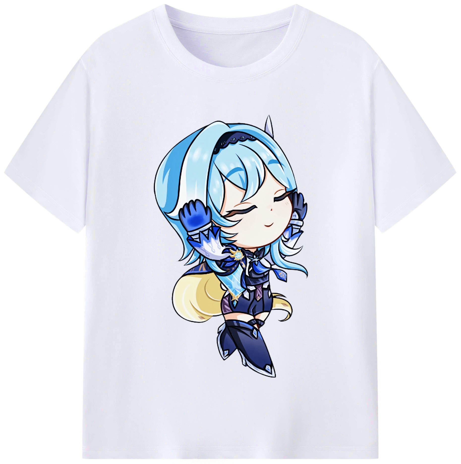げんし神 优菈 ゆうら genshin Yūra レディースカジュアルプリントTシャツ（綿100％）