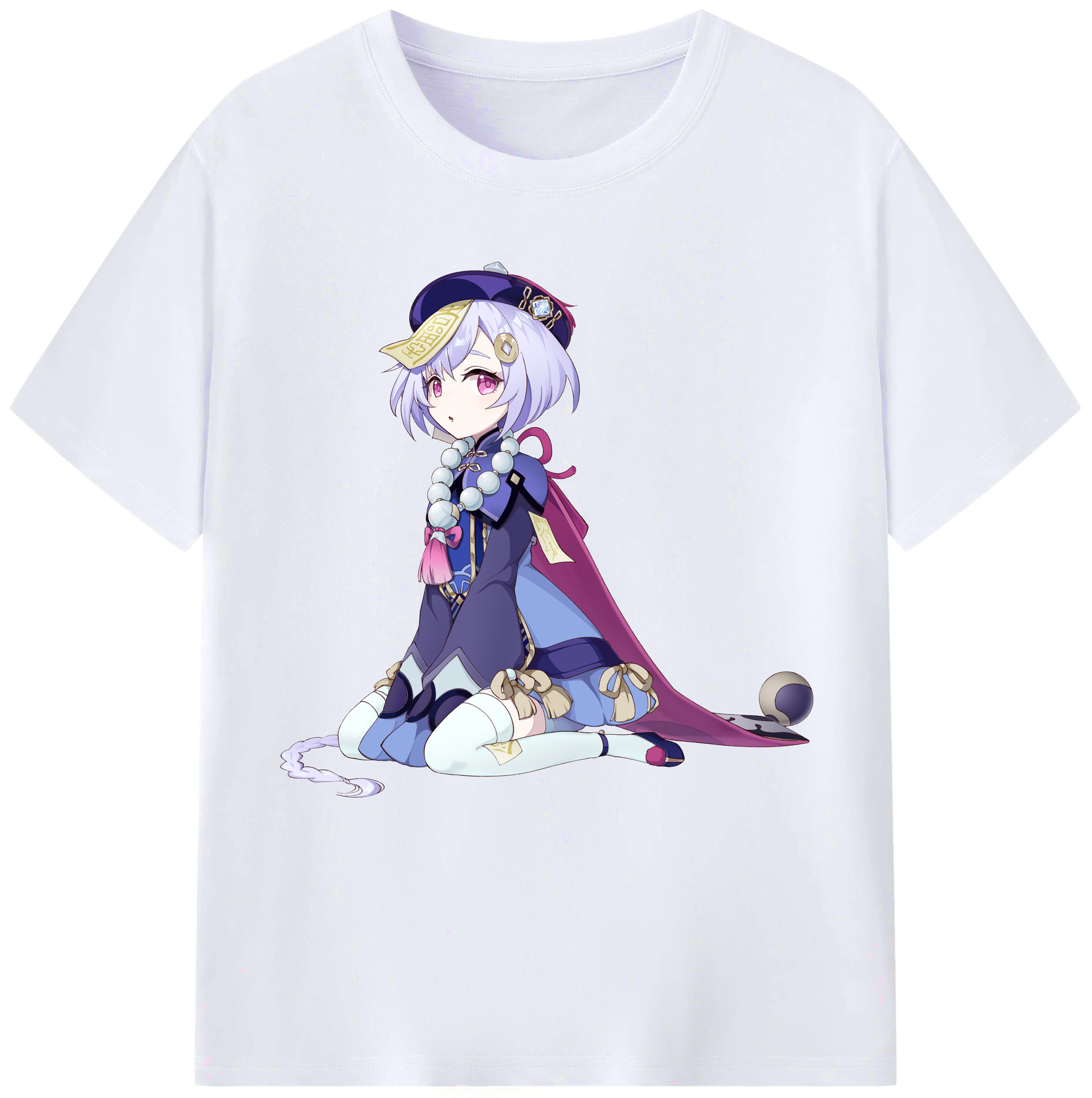 げんし神 七七 なな  genshin Nana レディースカジュアルプリントTシャツ（綿100％）