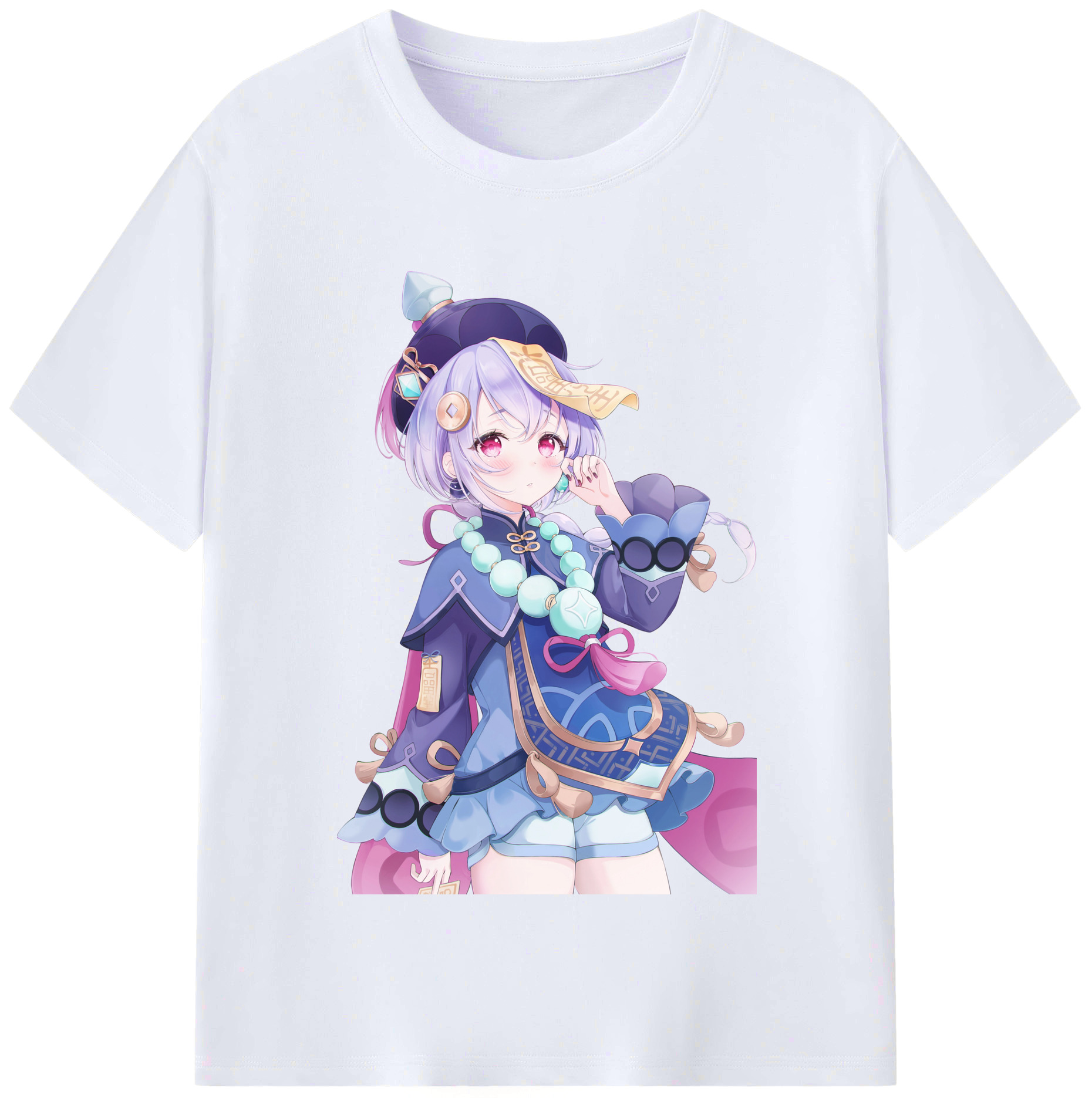 げんし神 七七 なな  genshin Nana レディースカジュアルプリントTシャツ（綿100％）