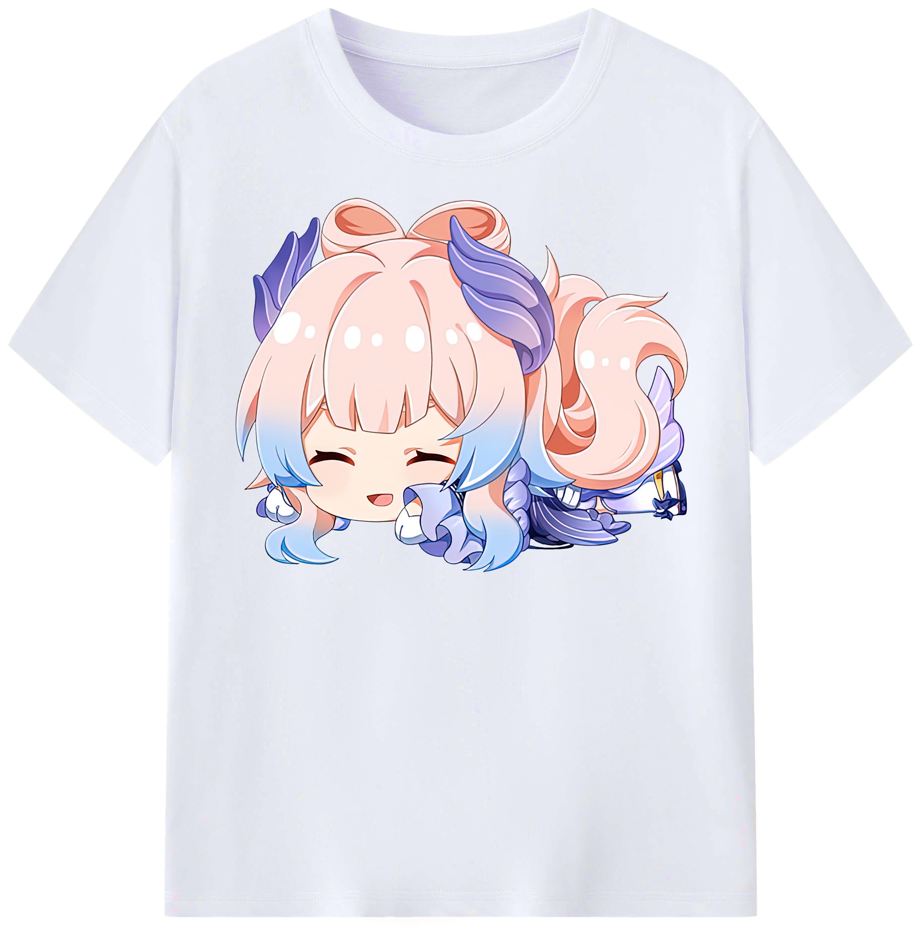 げんし神 珊瑚宮心海 サンゴノミヤ・ココミ genshin Sangonomiya Kokomi レディースカジュアルプリントTシャツ（綿100％）