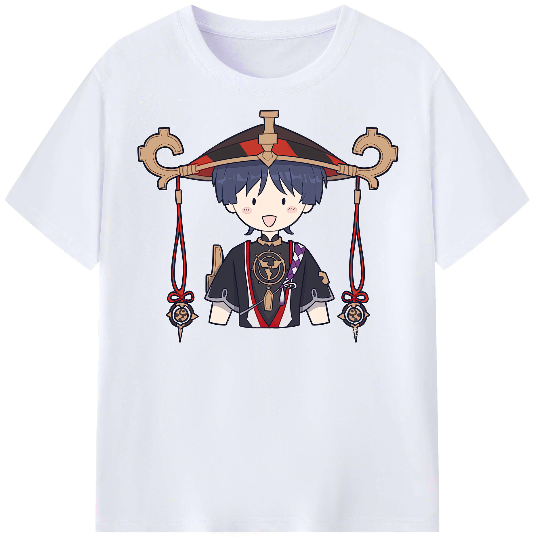 げんし神 さんペい genshin Sanpei レディースカジュアルプリントTシャツ（綿100％）