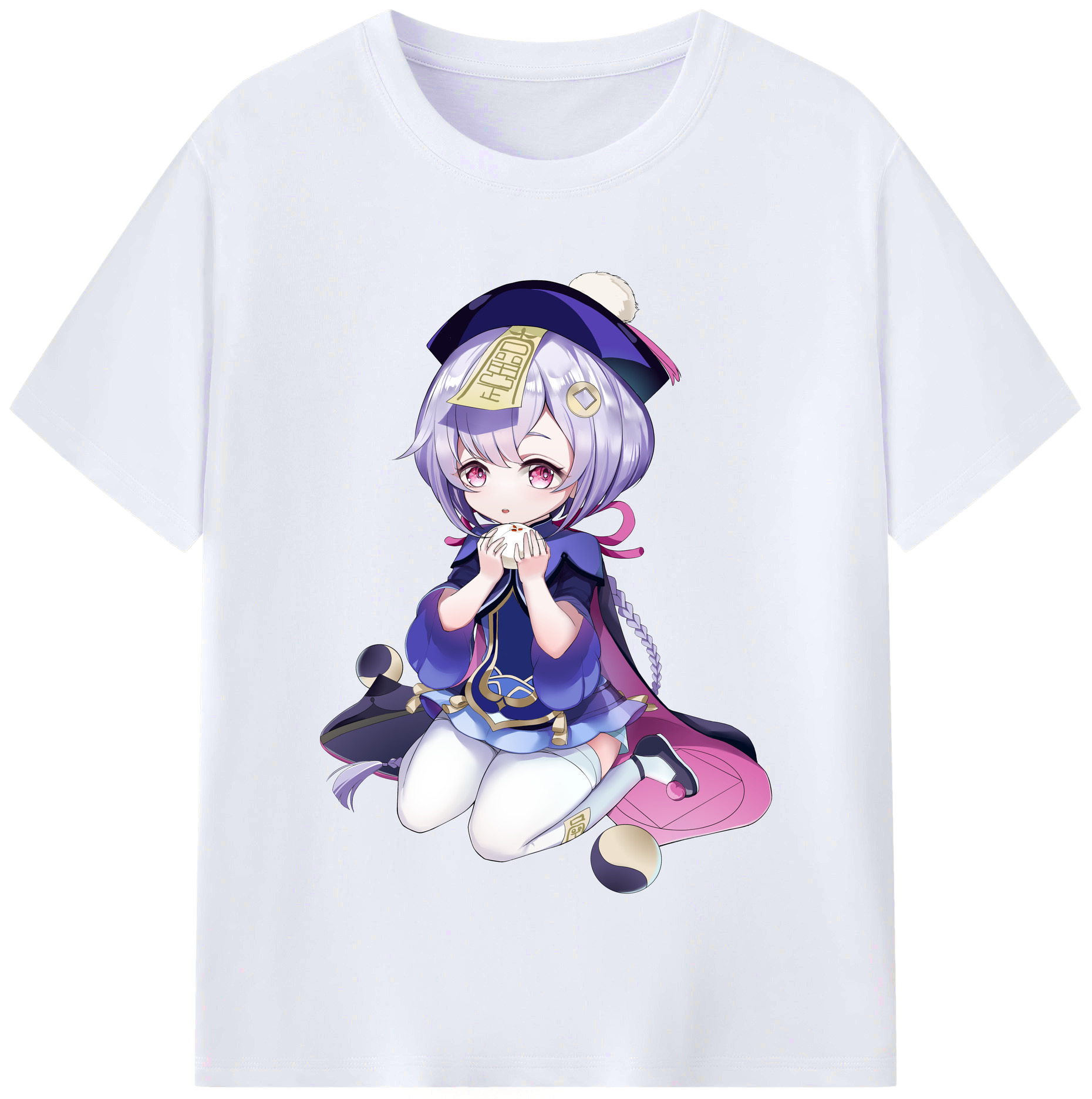 げんし神 七七 なな  genshin Nana レディースカジュアルプリントTシャツ（綿100％）