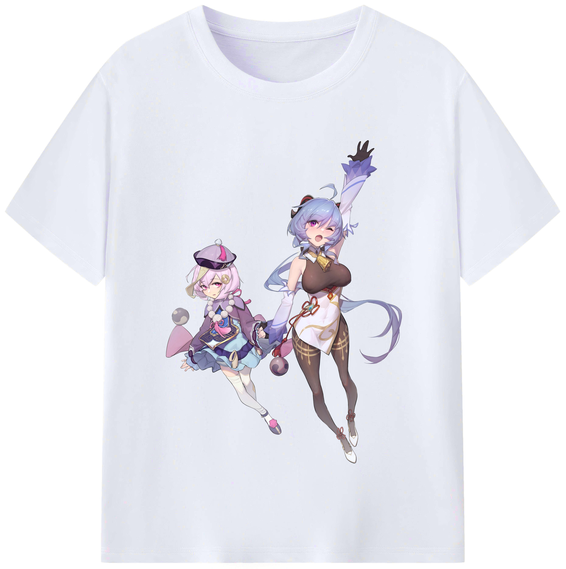 げんし神 七七 なな  genshin Nana レディースカジュアルプリントTシャツ（綿100％）