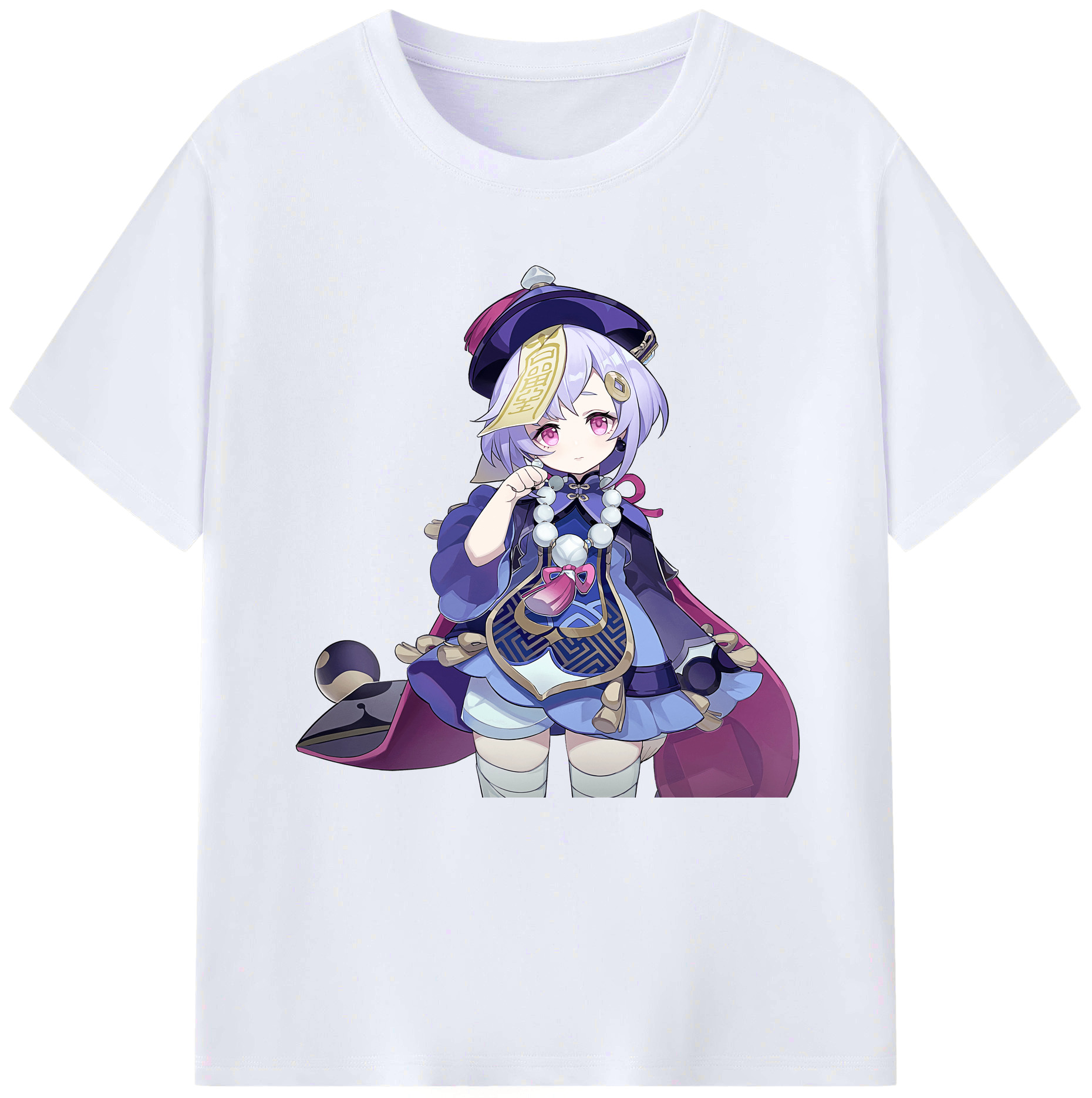 げんし神 七七 なな  genshin Nana レディースカジュアルプリントTシャツ（綿100％）