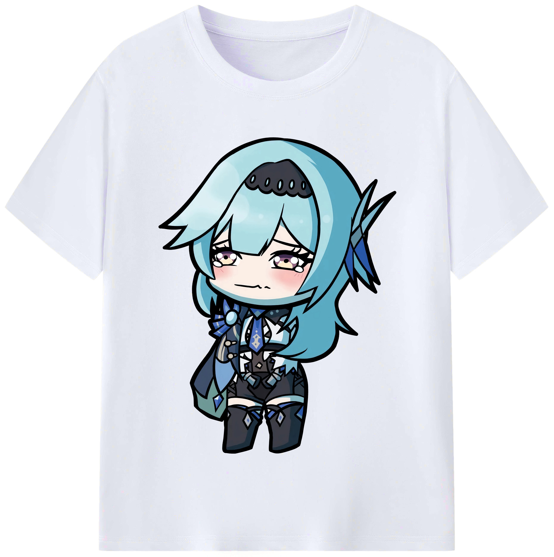 げんし神 优菈 ゆうら genshin Yūra レディースカジュアルプリントTシャツ（綿100％）