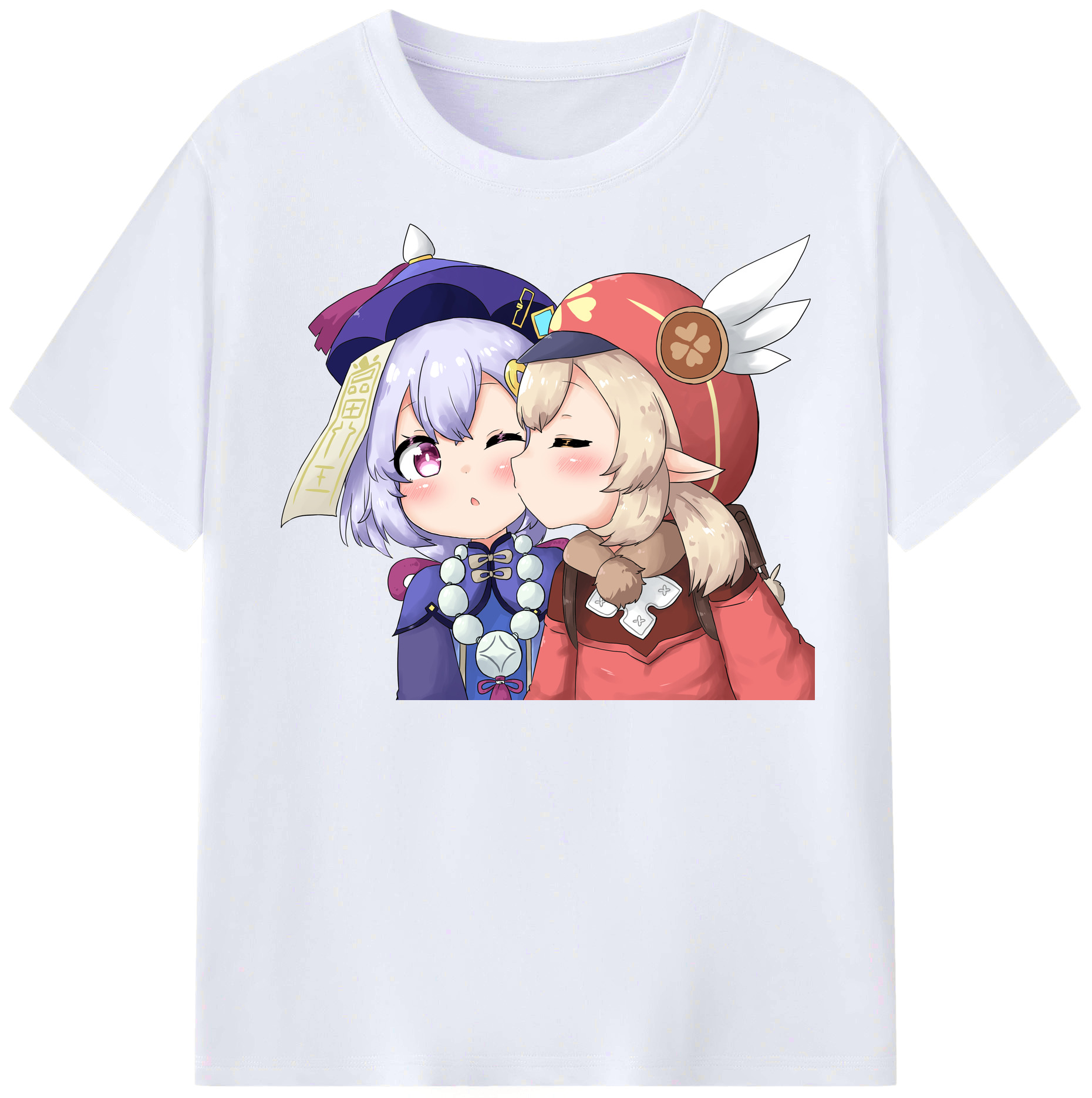 げんし神 七七 なな  genshin Nana レディースカジュアルプリントTシャツ（綿100％）