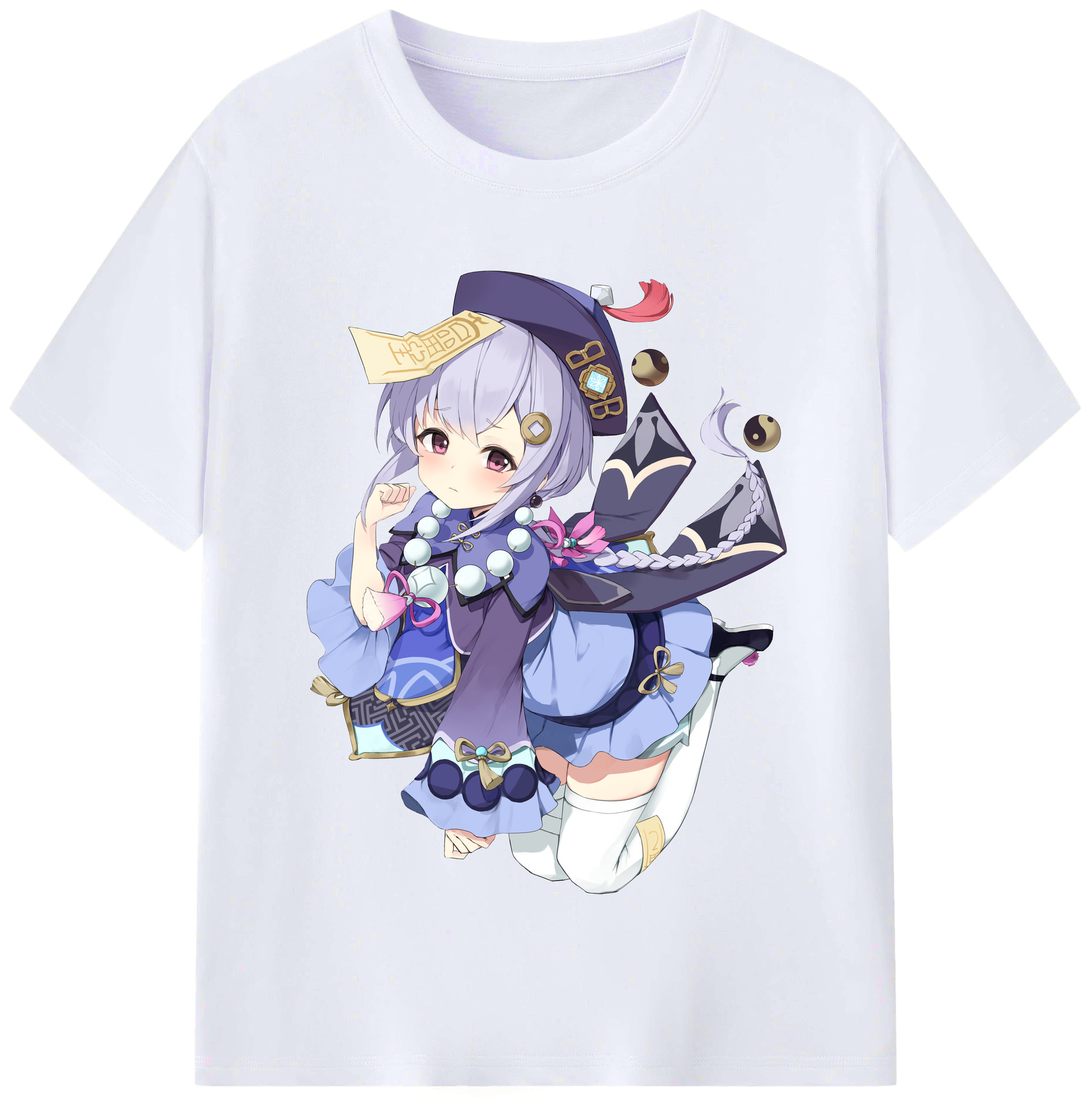 げんし神 七七 なな  genshin Nana レディースカジュアルプリントTシャツ（綿100％）