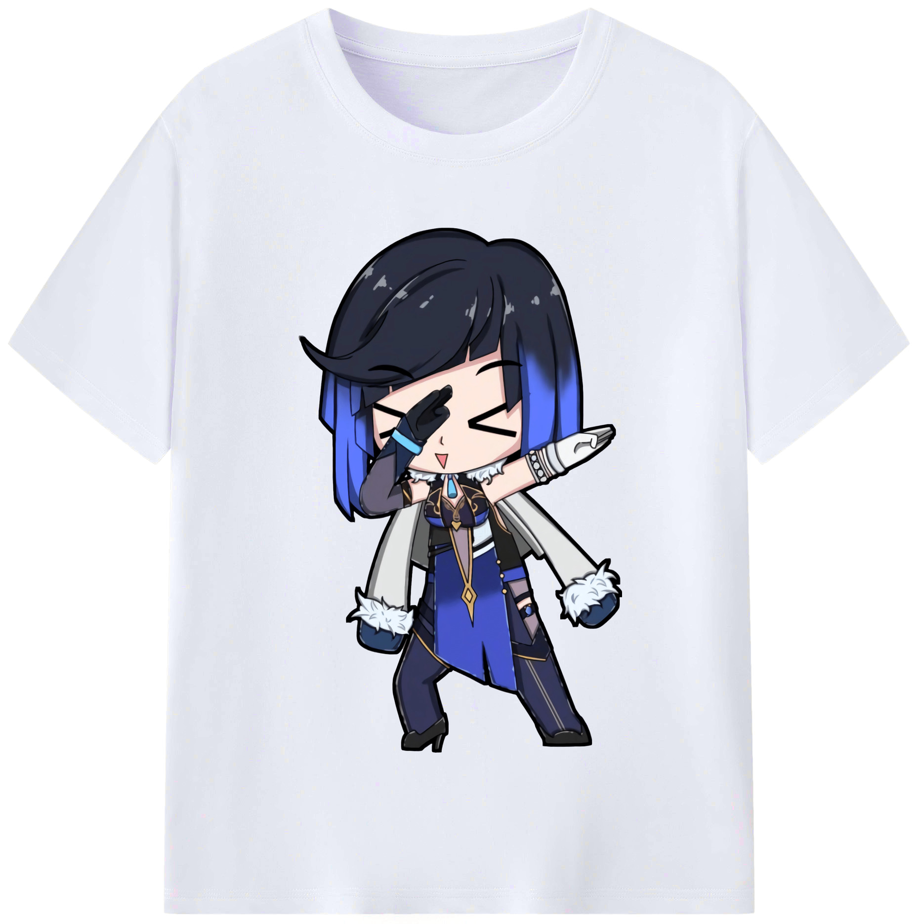 げんし神 夜兰 やらん genshin Yaran レディースカジュアルプリントTシャツ（綿100％）