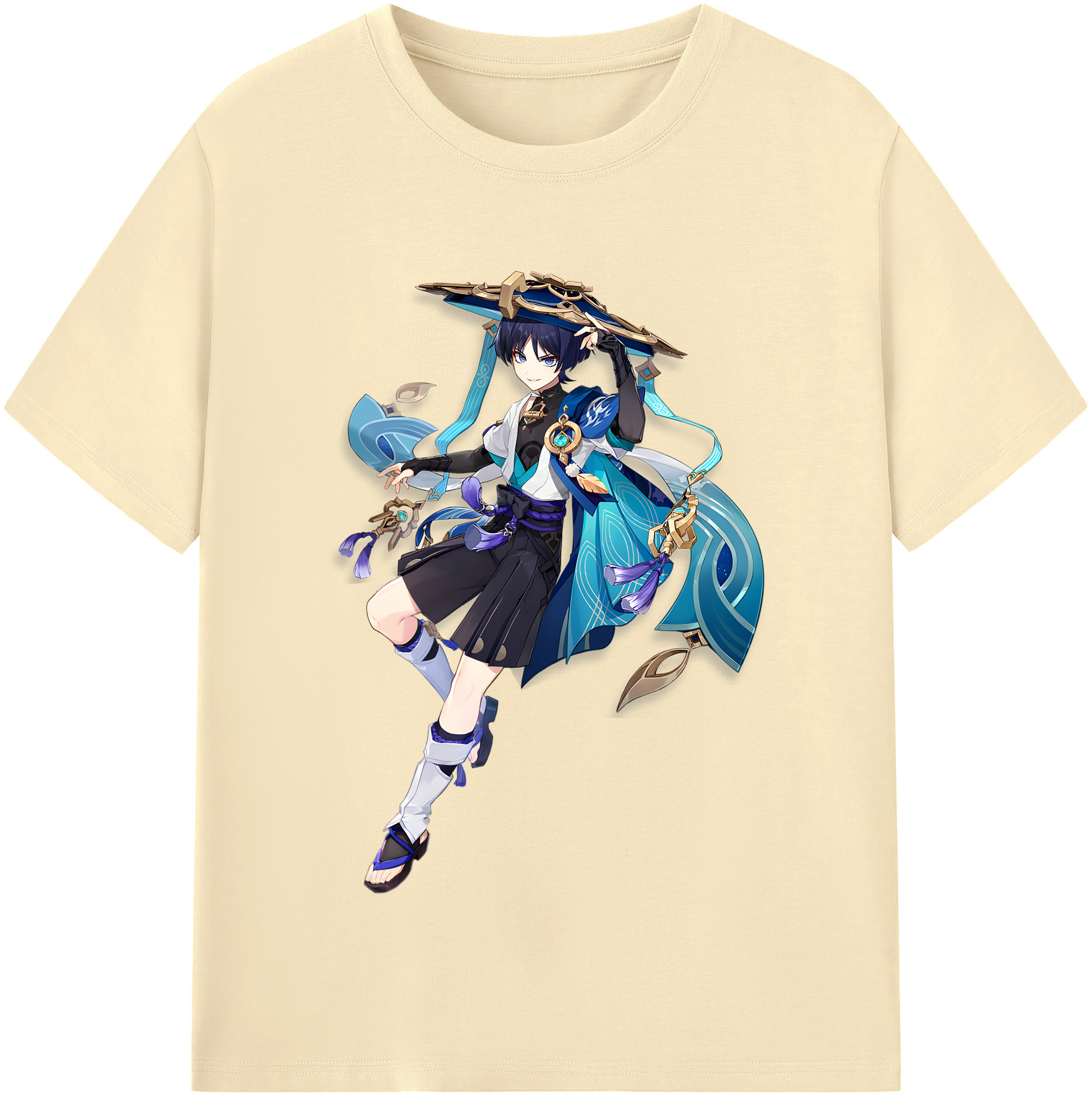 げんし神 さんペい genshin Sanpei 綿100％半袖Tシャツ（フロントプリント）