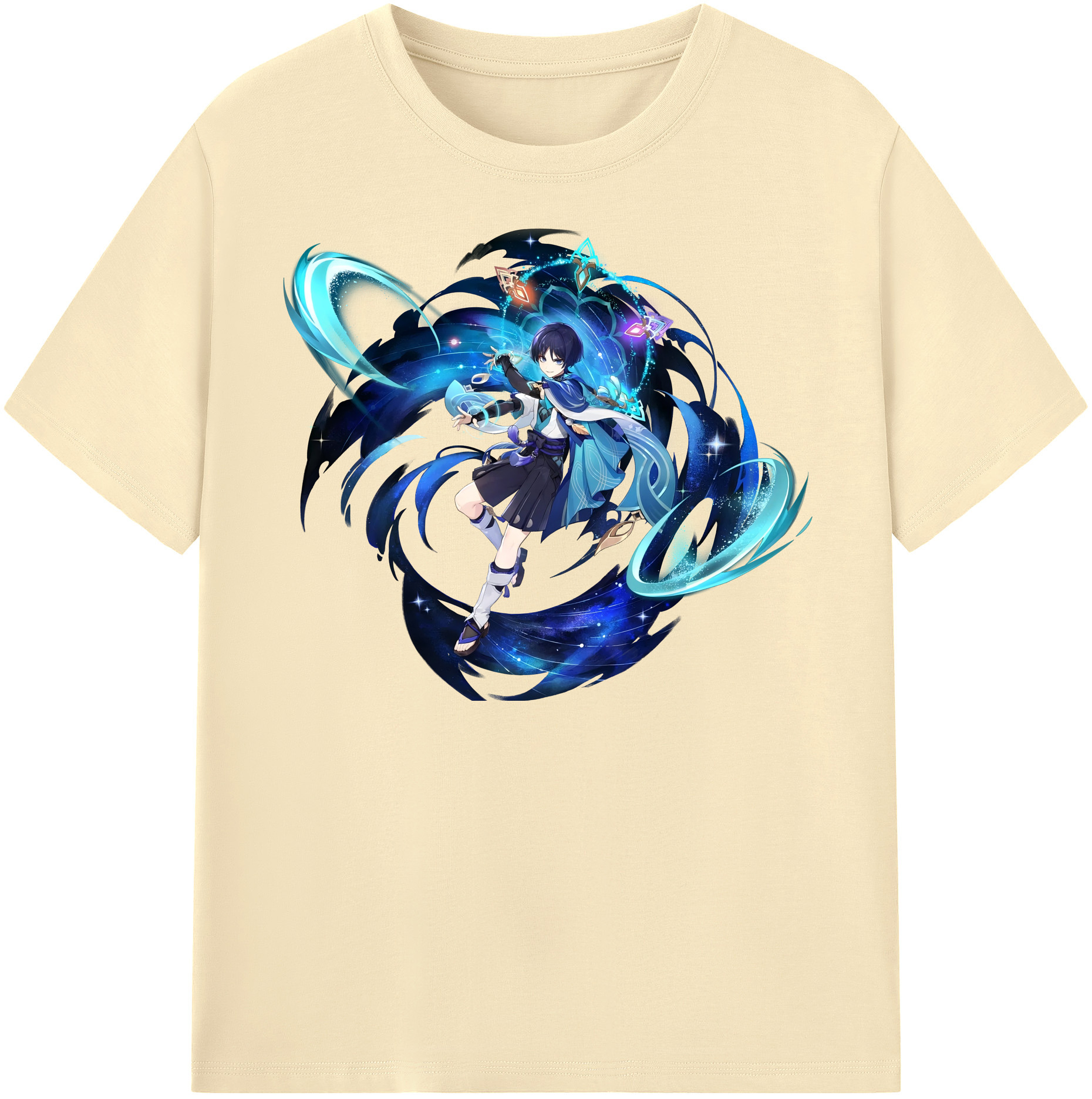 げんし神 さんペい genshin Sanpei 綿100％半袖Tシャツ（フロントプリント）