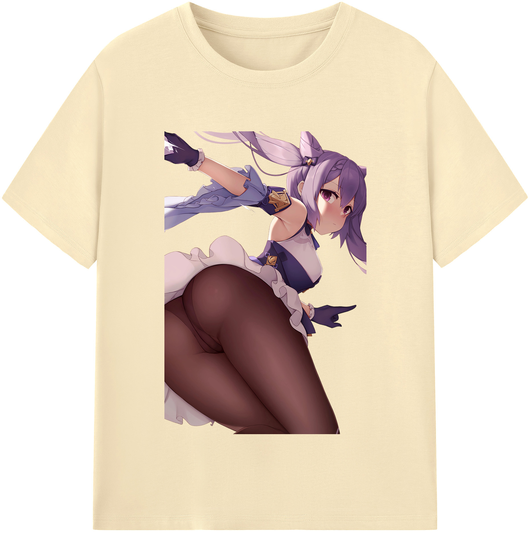 げんし神 刻晴 こくせい genshin Kokusei 綿100％半袖Tシャツ（フロントプリント）