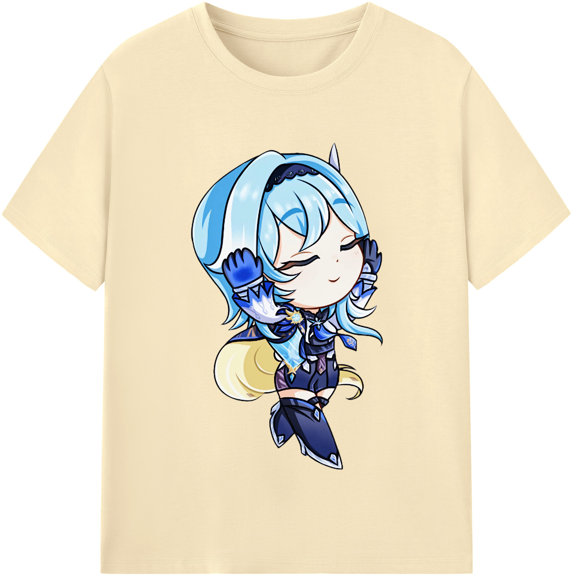 げんし神 优菈 ゆうら genshin Yūra 綿100％半袖Tシャツ（フロントプリント）
