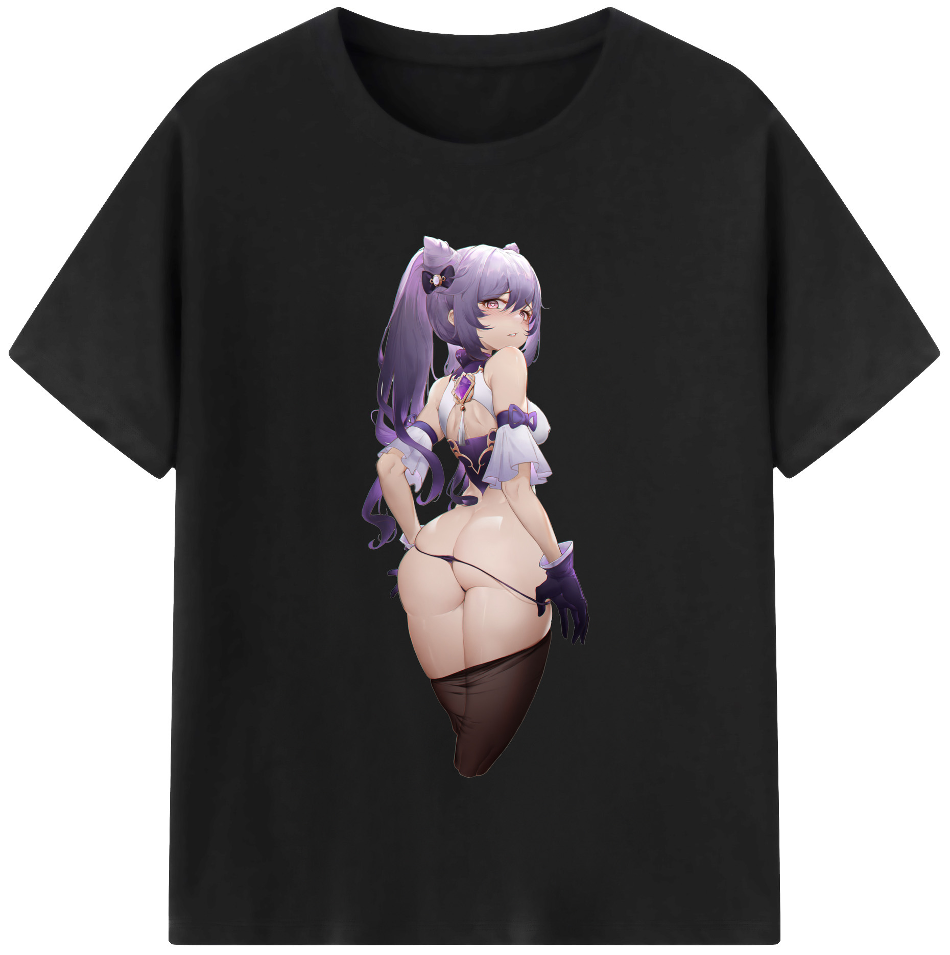 げんし神 刻晴 こくせい genshin Kokusei 綿100％半袖Tシャツ（フロントプリント）
