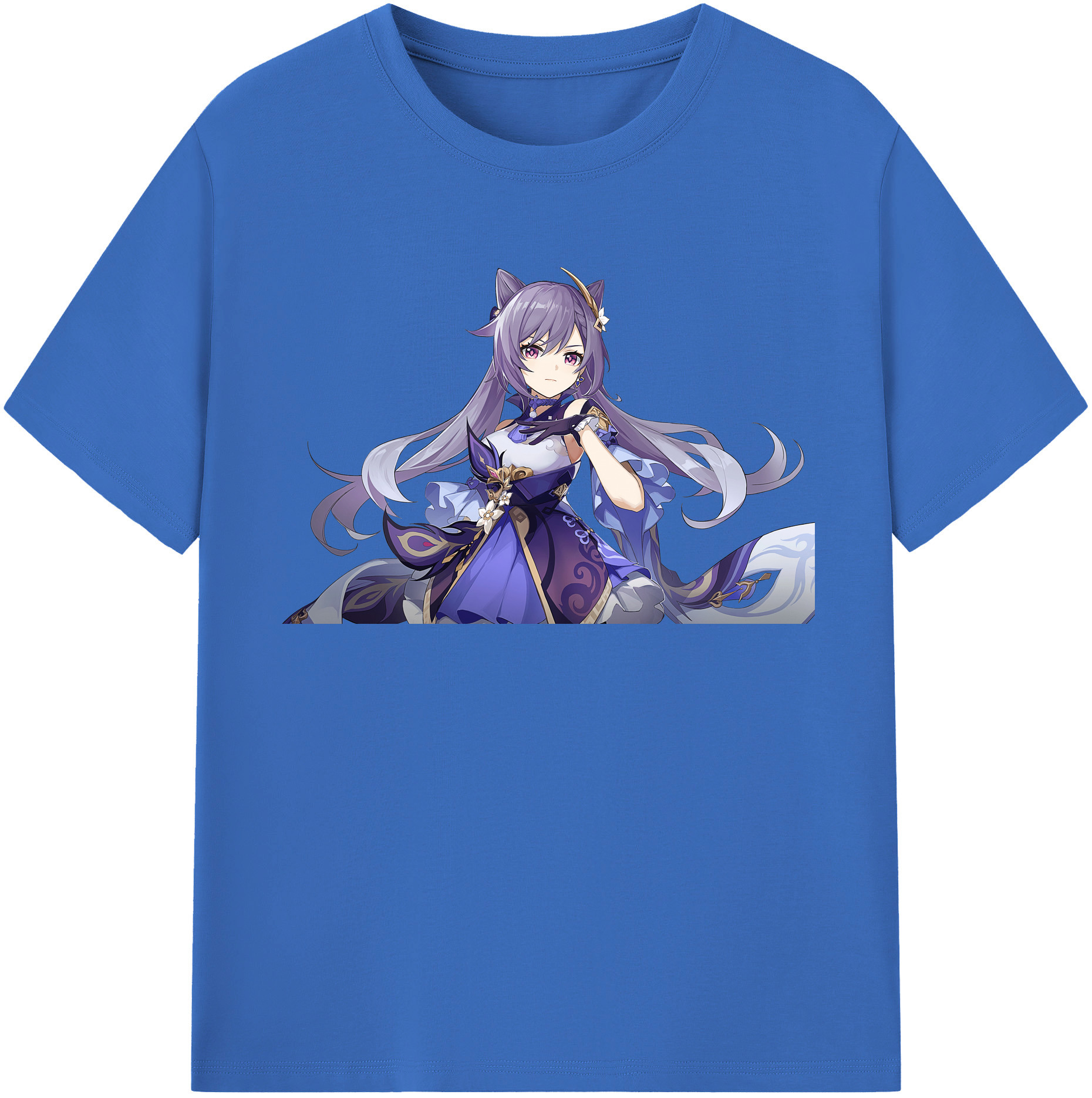 げんし神 刻晴 こくせい genshin Kokusei 綿100％半袖Tシャツ（フロントプリント）