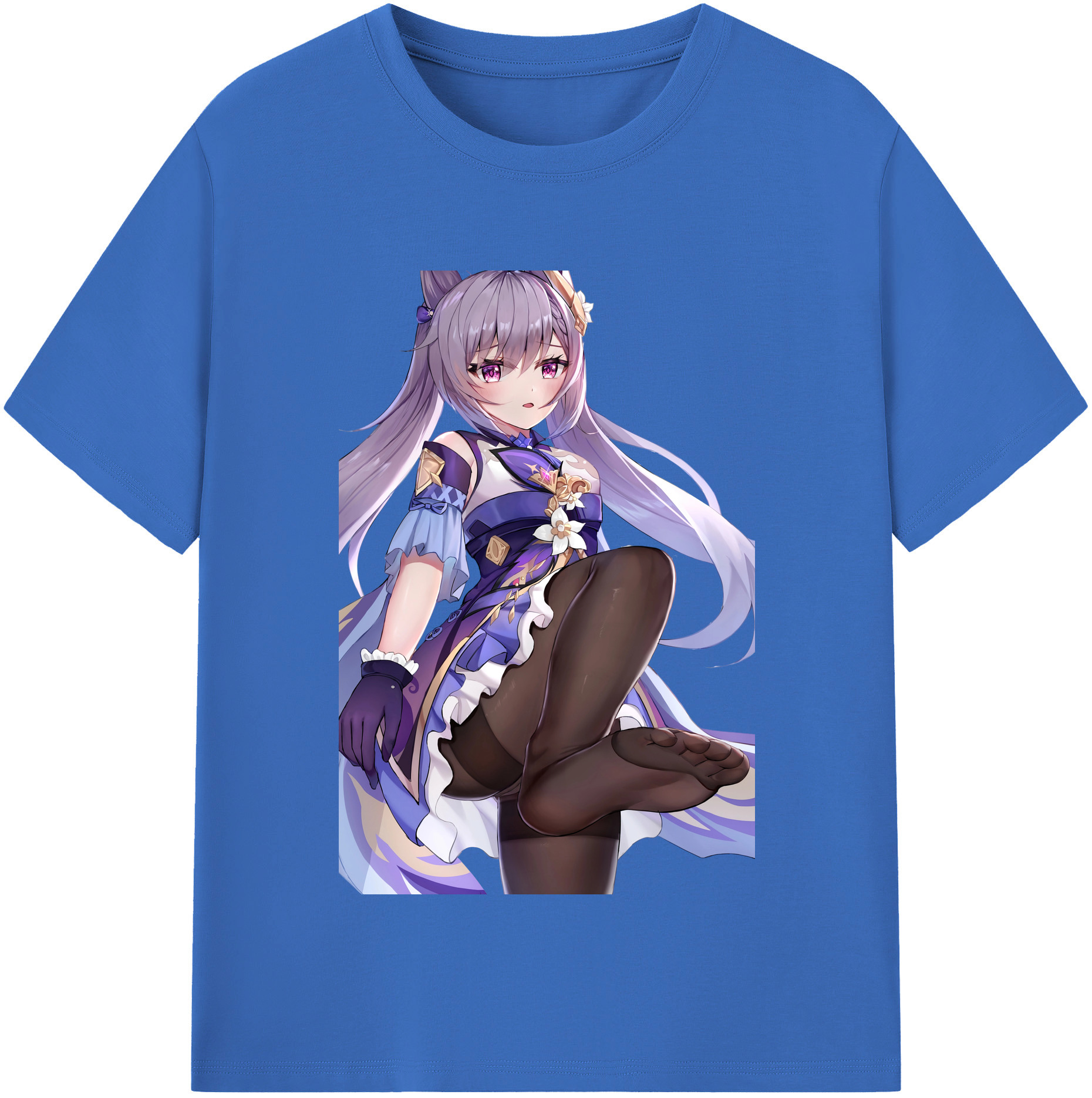 げんし神 刻晴 こくせい genshin Kokusei 綿100％半袖Tシャツ（フロントプリント）