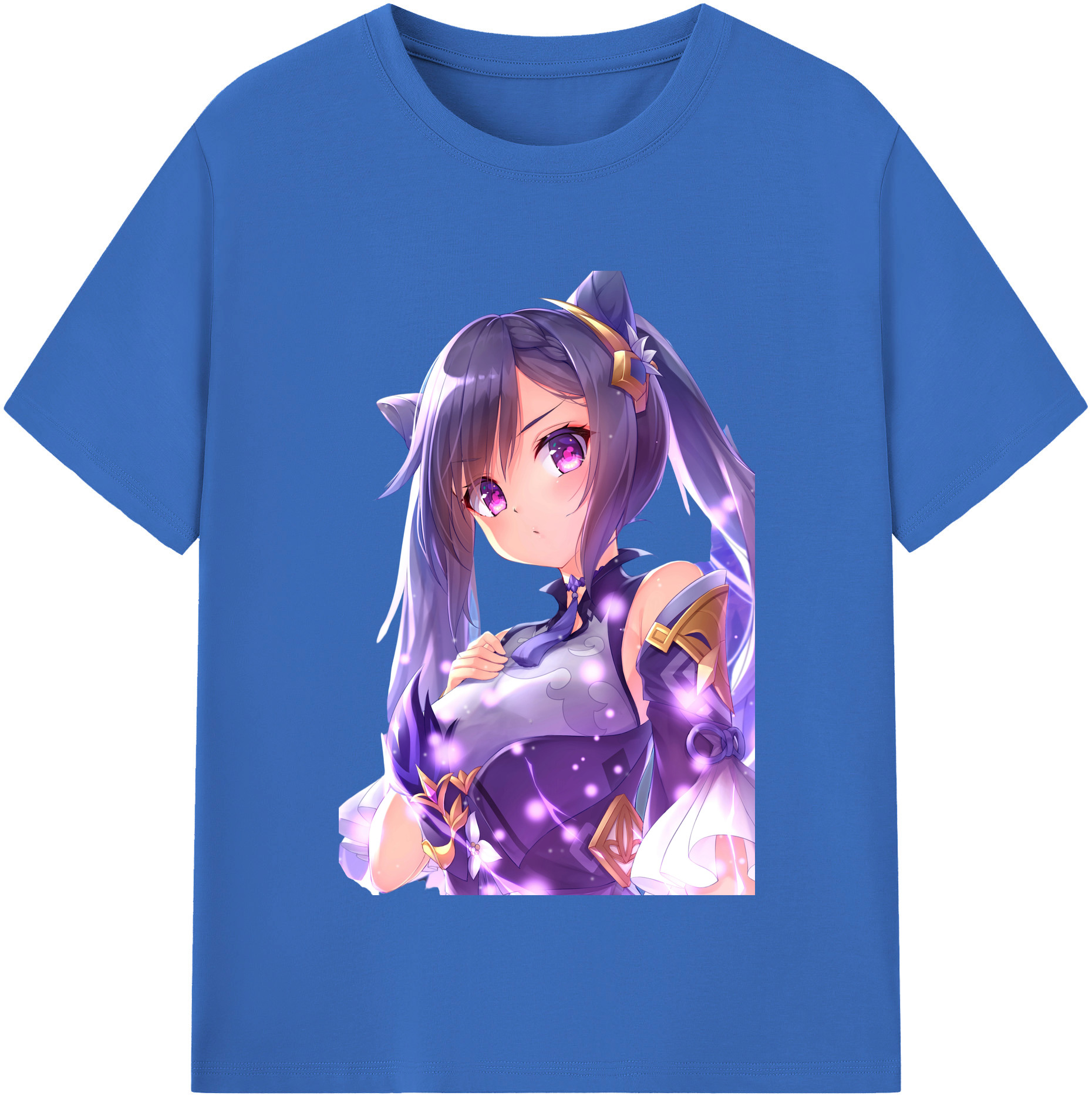 げんし神 刻晴 こくせい genshin Kokusei 綿100％半袖Tシャツ（フロントプリント）