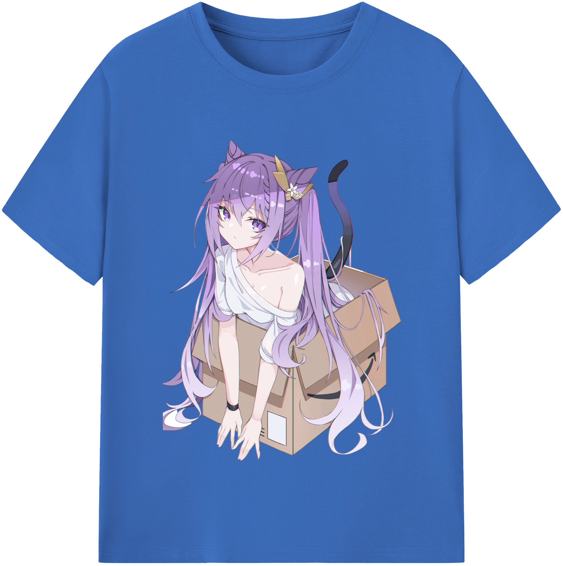げんし神 刻晴 こくせい genshin Kokusei 綿100％半袖Tシャツ（フロントプリント）