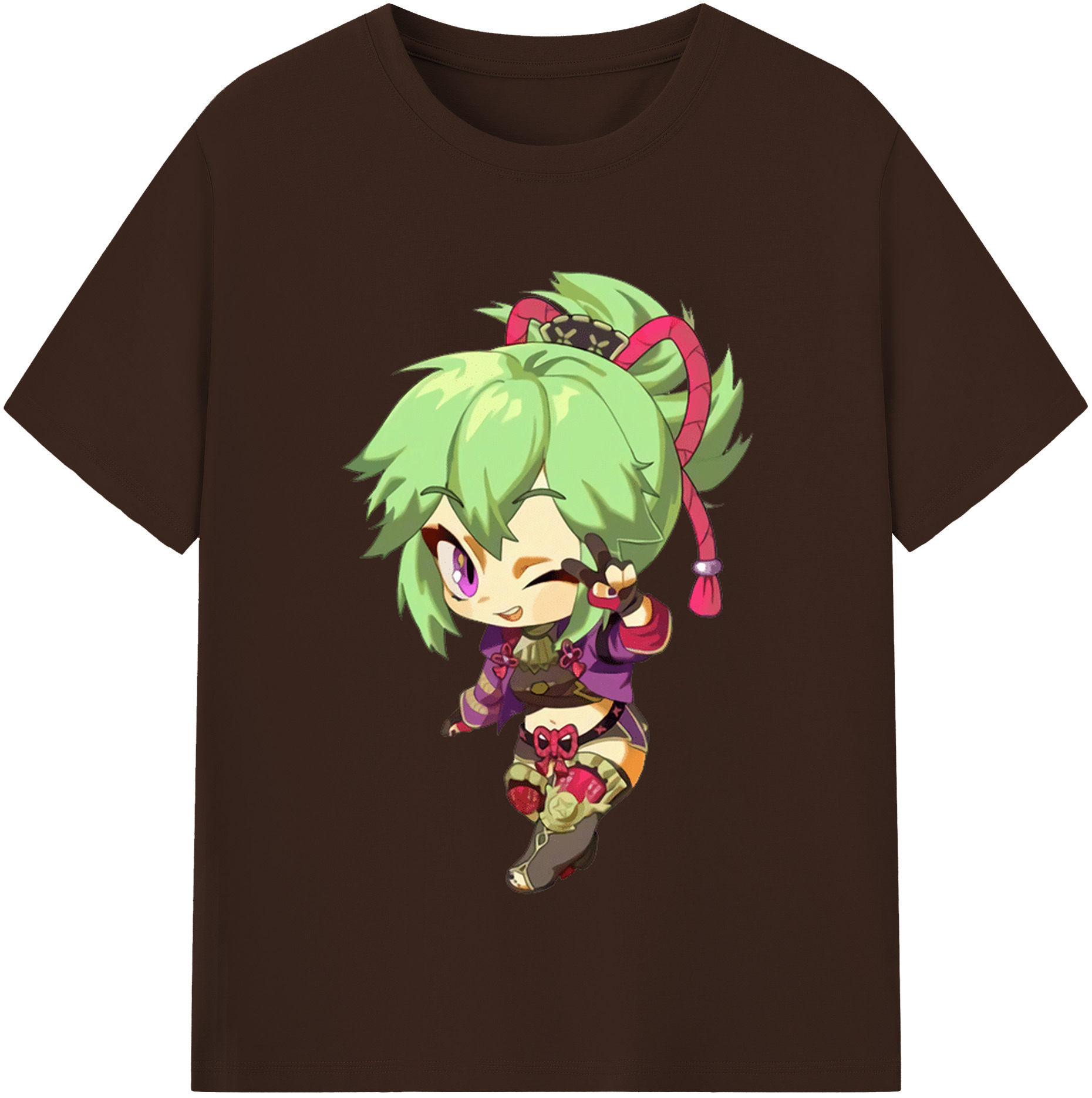 げんし神  久岐忍 くき しのぶ genshin Kuki Shinobu 綿100％半袖Tシャツ（フロントプリント）