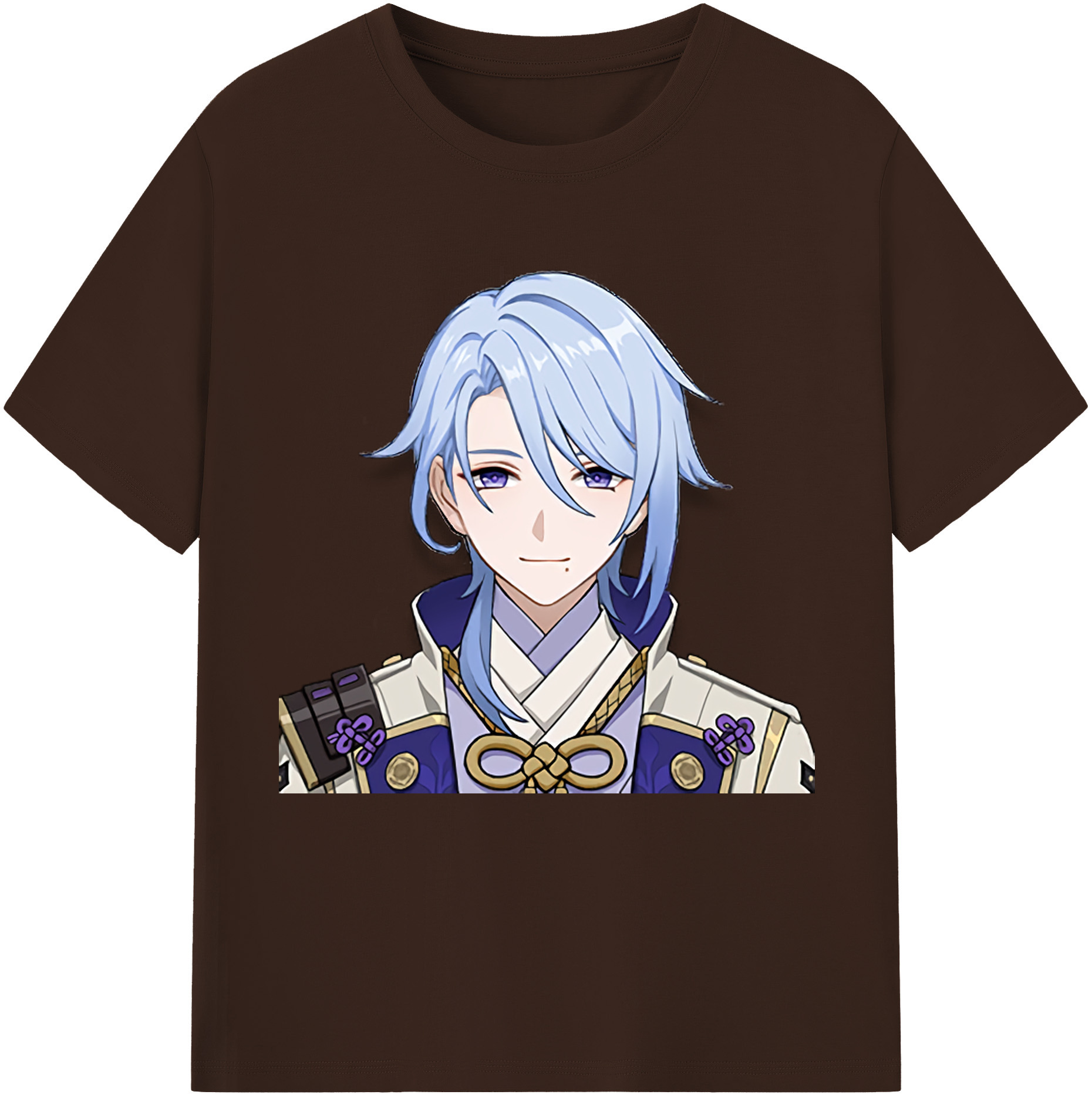 げんし神 神里綾人 かみさとあやと genshin Kamisato Ayato 綿100％半袖Tシャツ（フロントプリント）