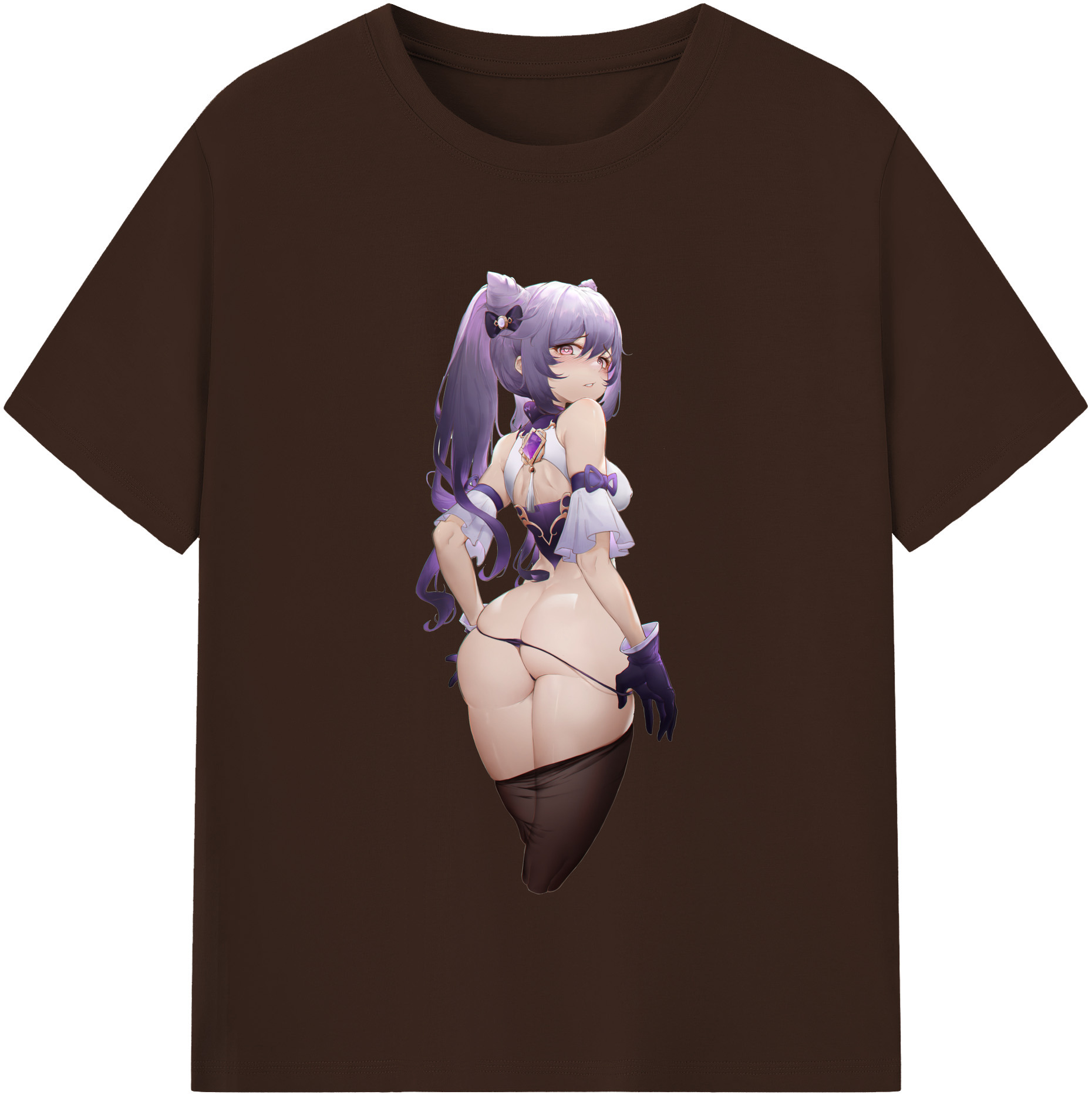 げんし神 刻晴 こくせい genshin Kokusei 綿100％半袖Tシャツ（フロントプリント）