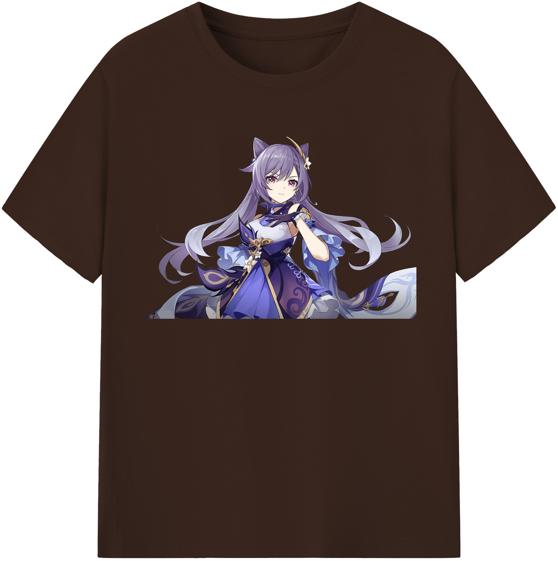 げんし神 刻晴 こくせい genshin Kokusei 綿100％半袖Tシャツ（フロントプリント）