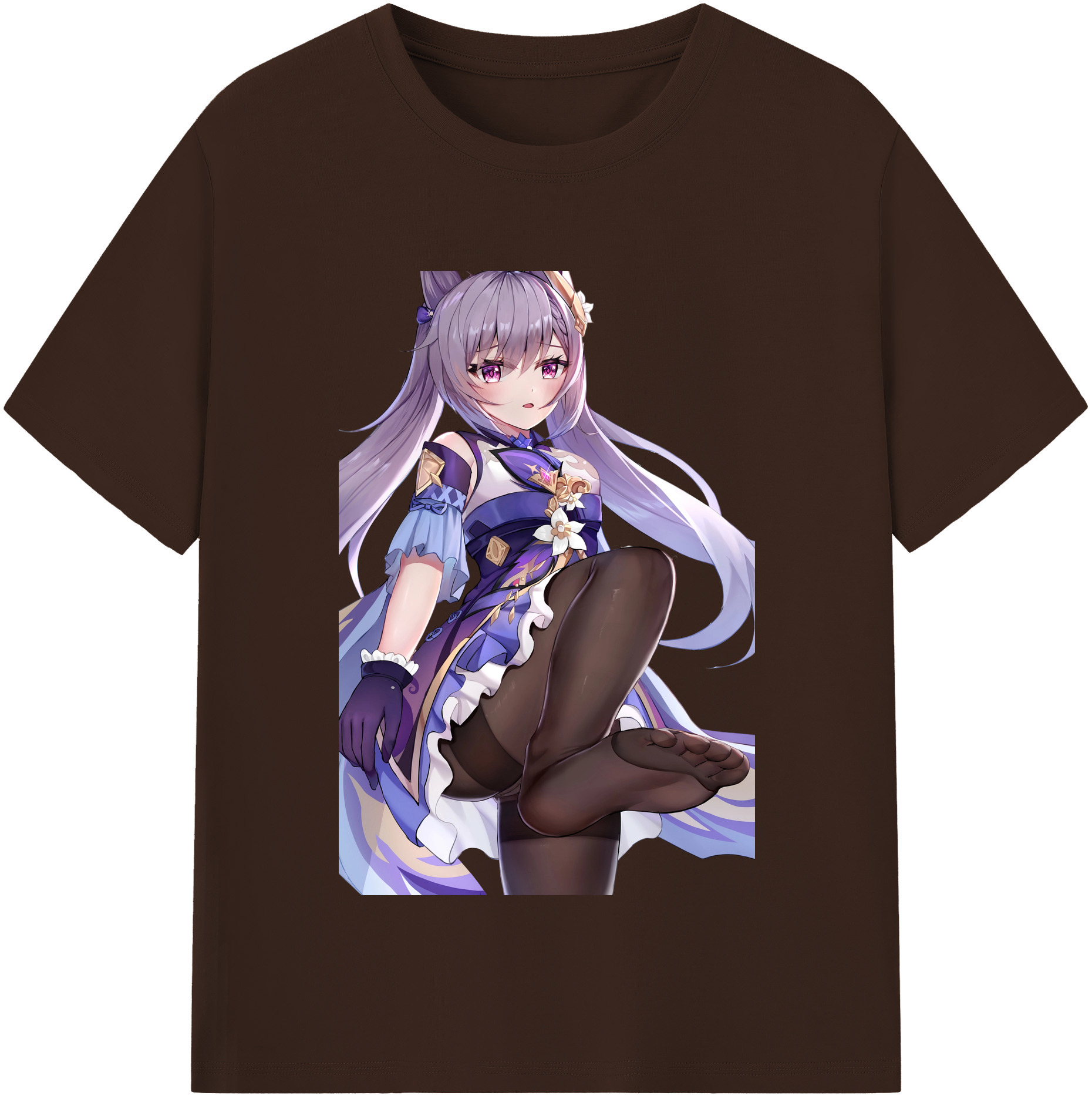 げんし神 刻晴 こくせい genshin Kokusei 綿100％半袖Tシャツ（フロントプリント）