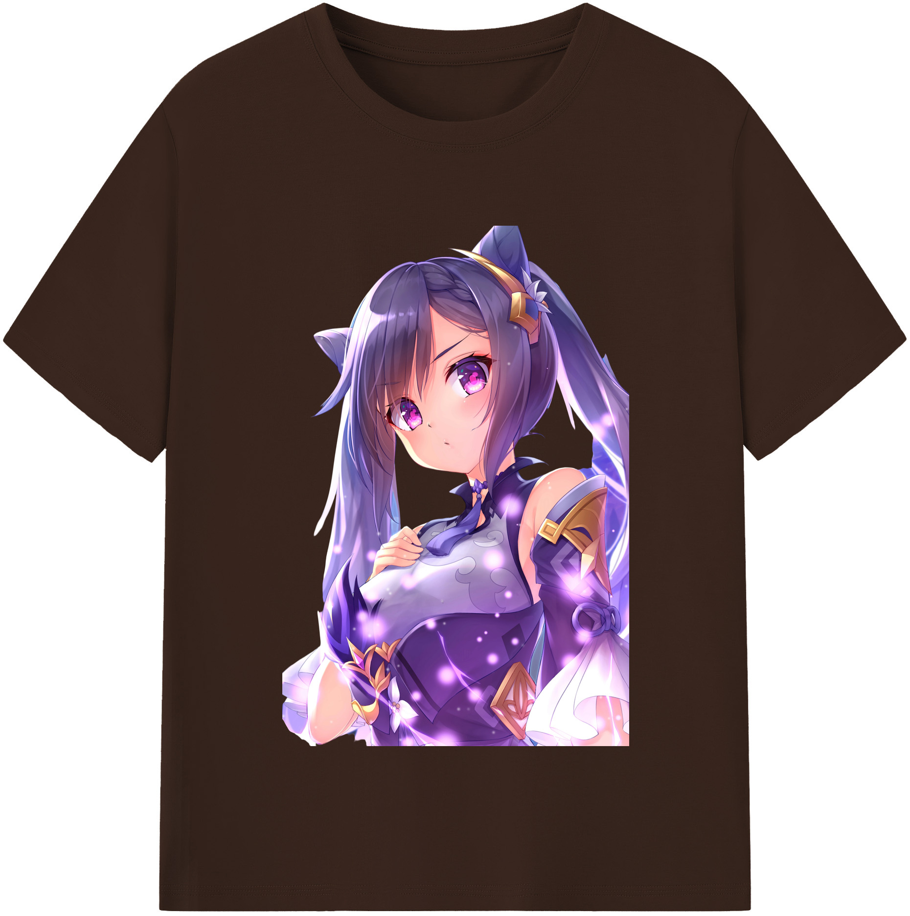 げんし神 刻晴 こくせい genshin Kokusei 綿100％半袖Tシャツ（フロントプリント）