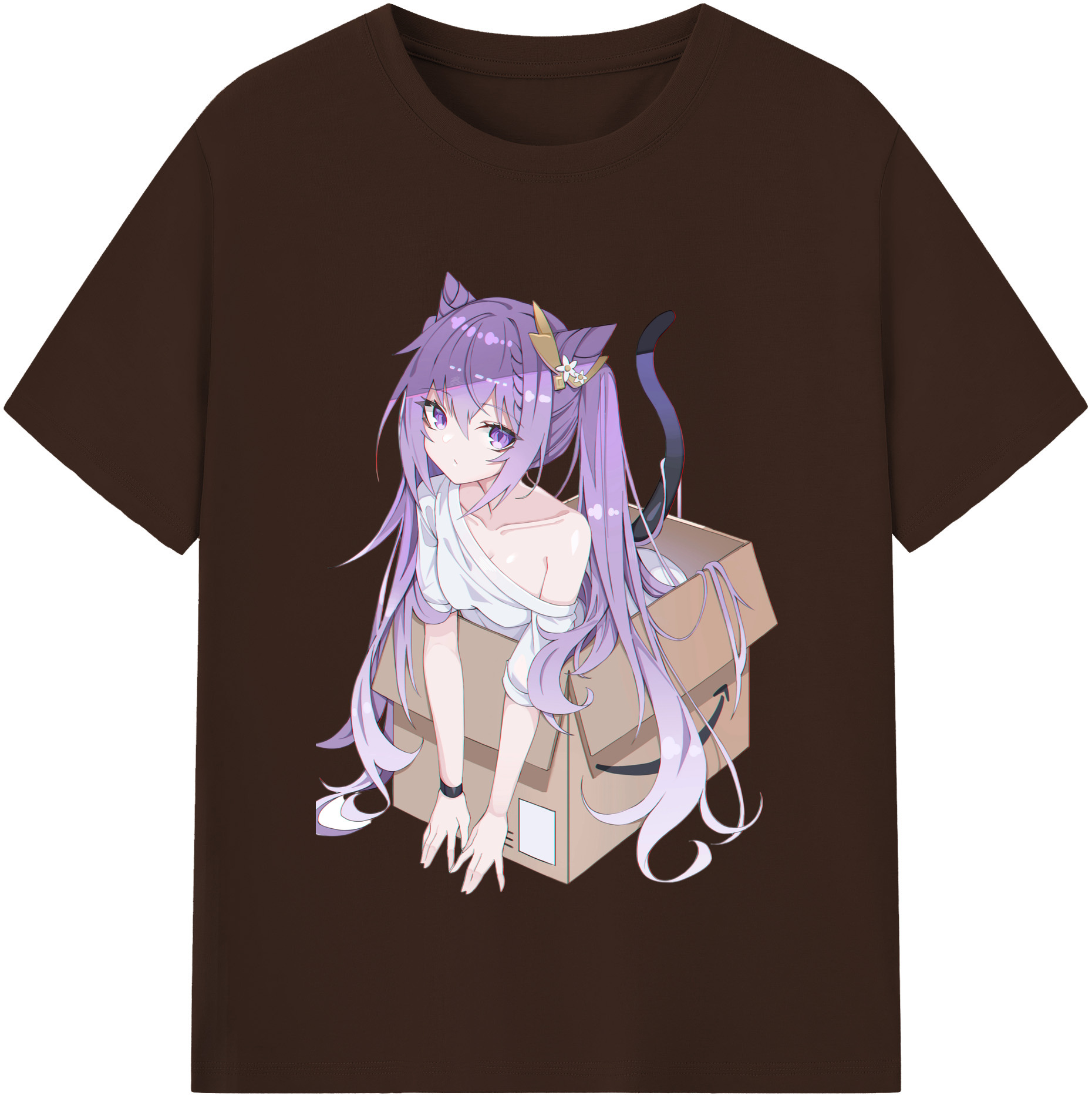 げんし神 刻晴 こくせい genshin Kokusei 綿100％半袖Tシャツ（フロントプリント）