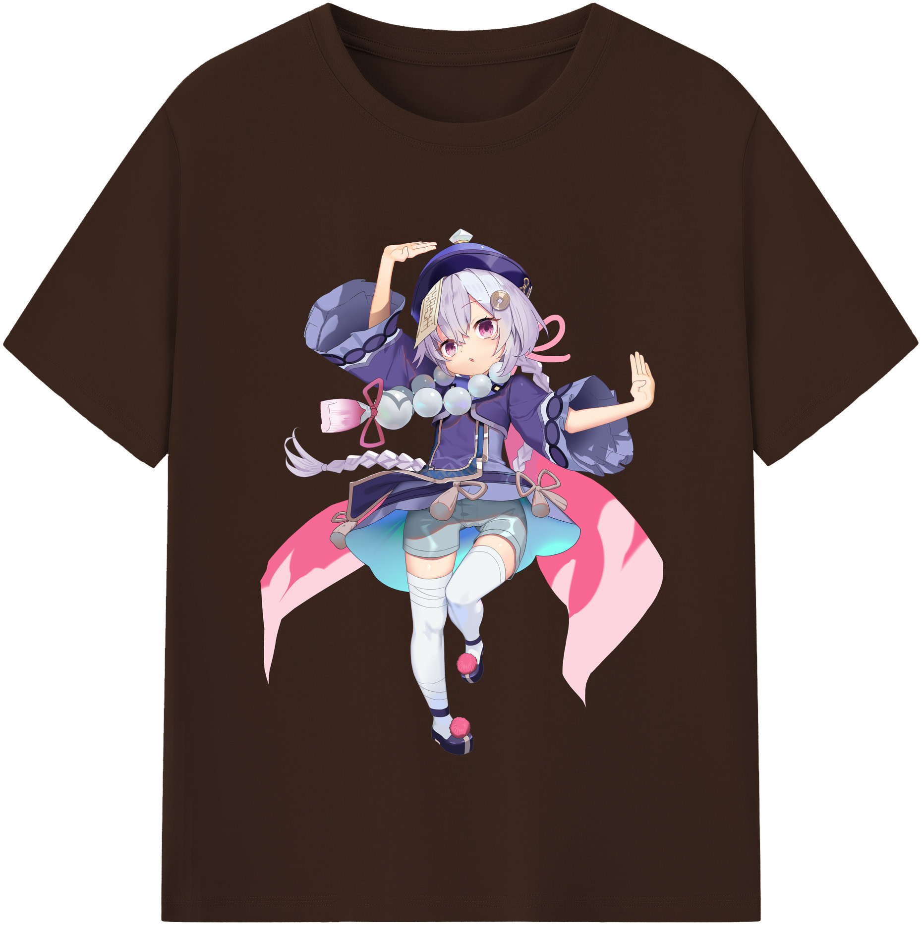 げんし神 七七 なな  genshin Nana 綿100％半袖Tシャツ（フロントプリント）