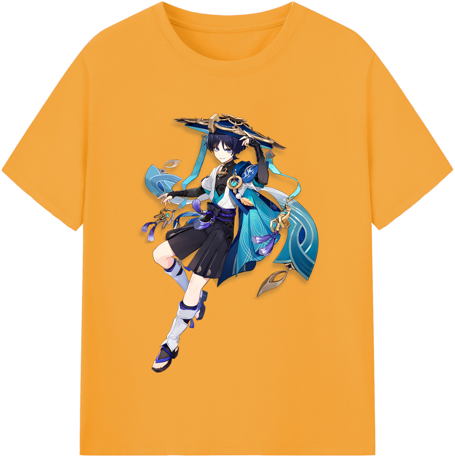 げんし神 さんペい genshin Sanpei 綿100％半袖Tシャツ（フロントプリント）