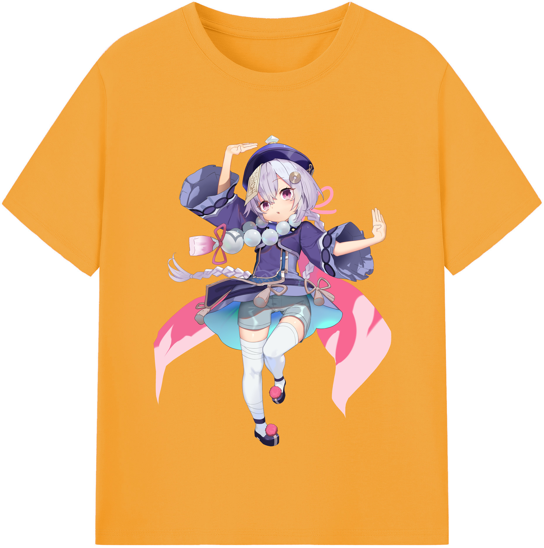 げんし神 七七 なな  genshin Nana 綿100％半袖Tシャツ（フロントプリント）