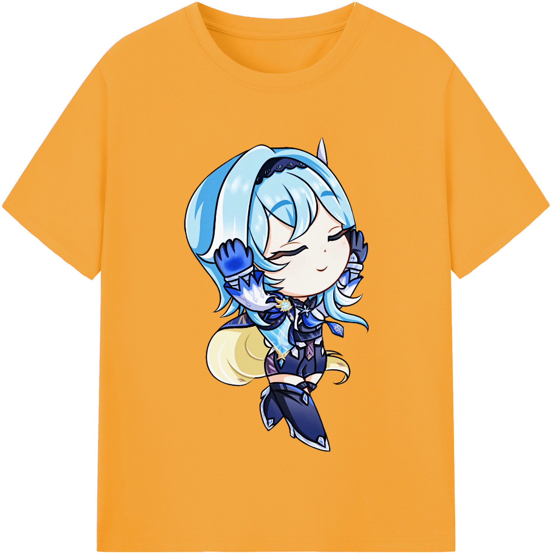 げんし神 优菈 ゆうら genshin Yūra 綿100％半袖Tシャツ（フロントプリント）