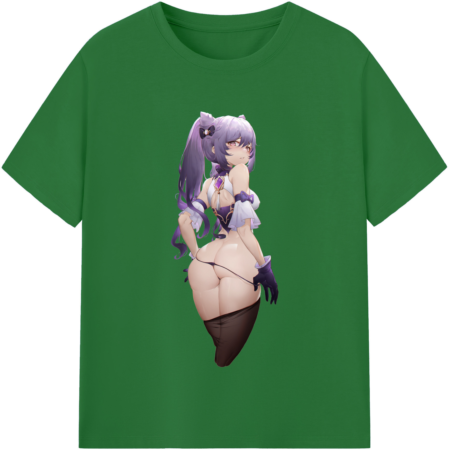 げんし神 刻晴 こくせい genshin Kokusei 綿100％半袖Tシャツ（フロントプリント）