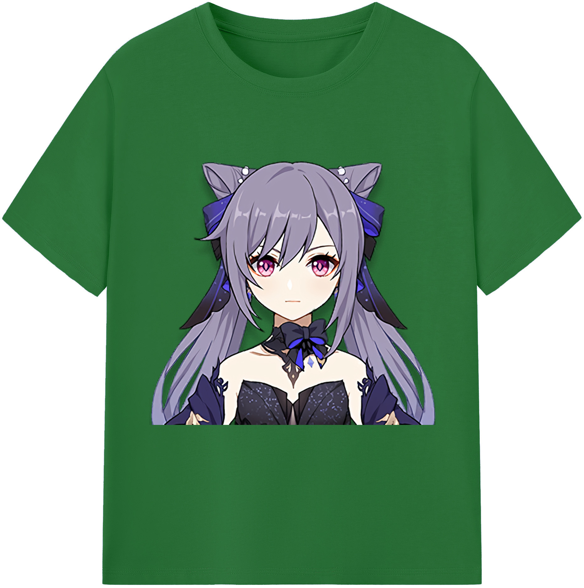 げんし神 刻晴 こくせい genshin Kokusei 綿100％半袖Tシャツ（フロントプリント）