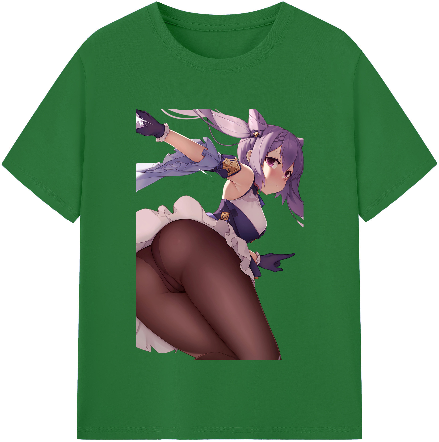 げんし神 刻晴 こくせい genshin Kokusei 綿100％半袖Tシャツ（フロントプリント）