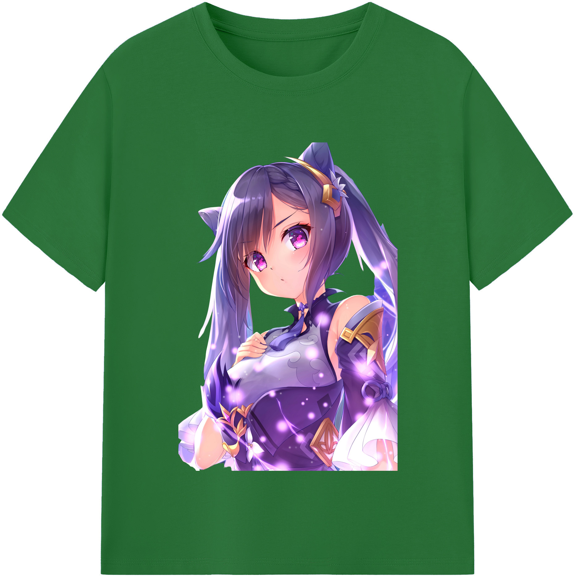 げんし神 刻晴 こくせい genshin Kokusei 綿100％半袖Tシャツ（フロントプリント）