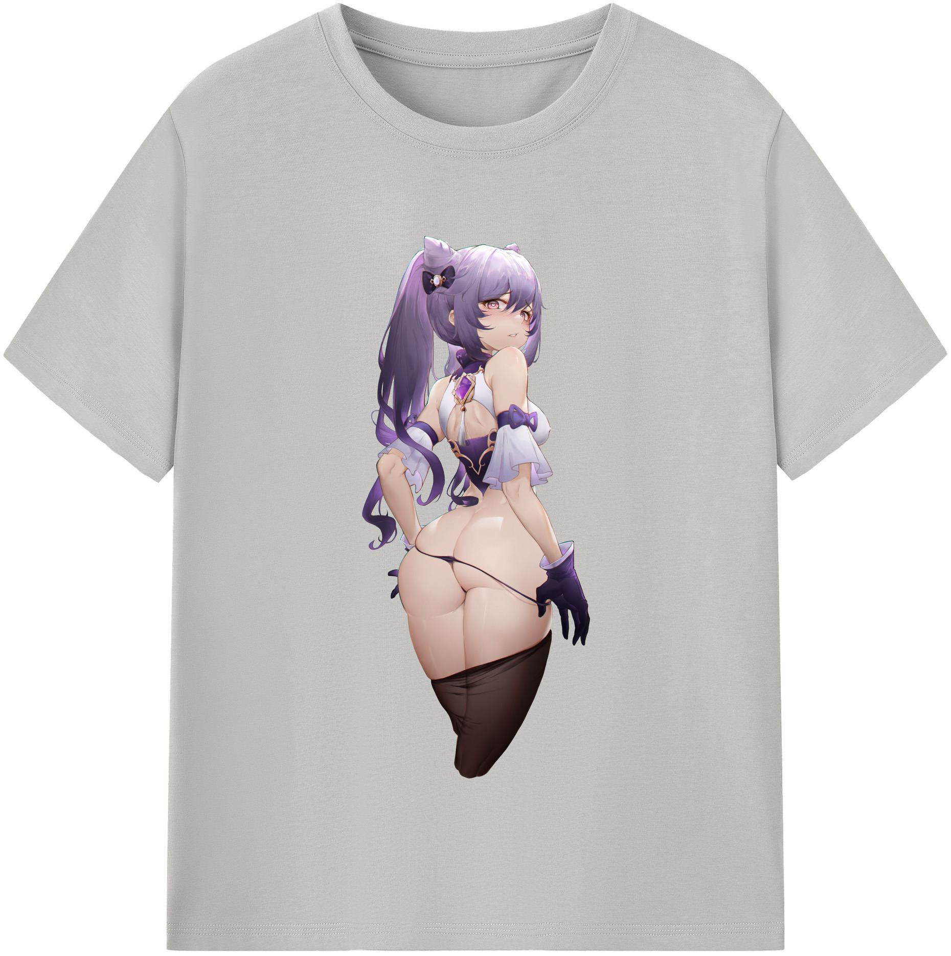 げんし神 刻晴 こくせい genshin Kokusei 綿100％半袖Tシャツ（フロントプリント）