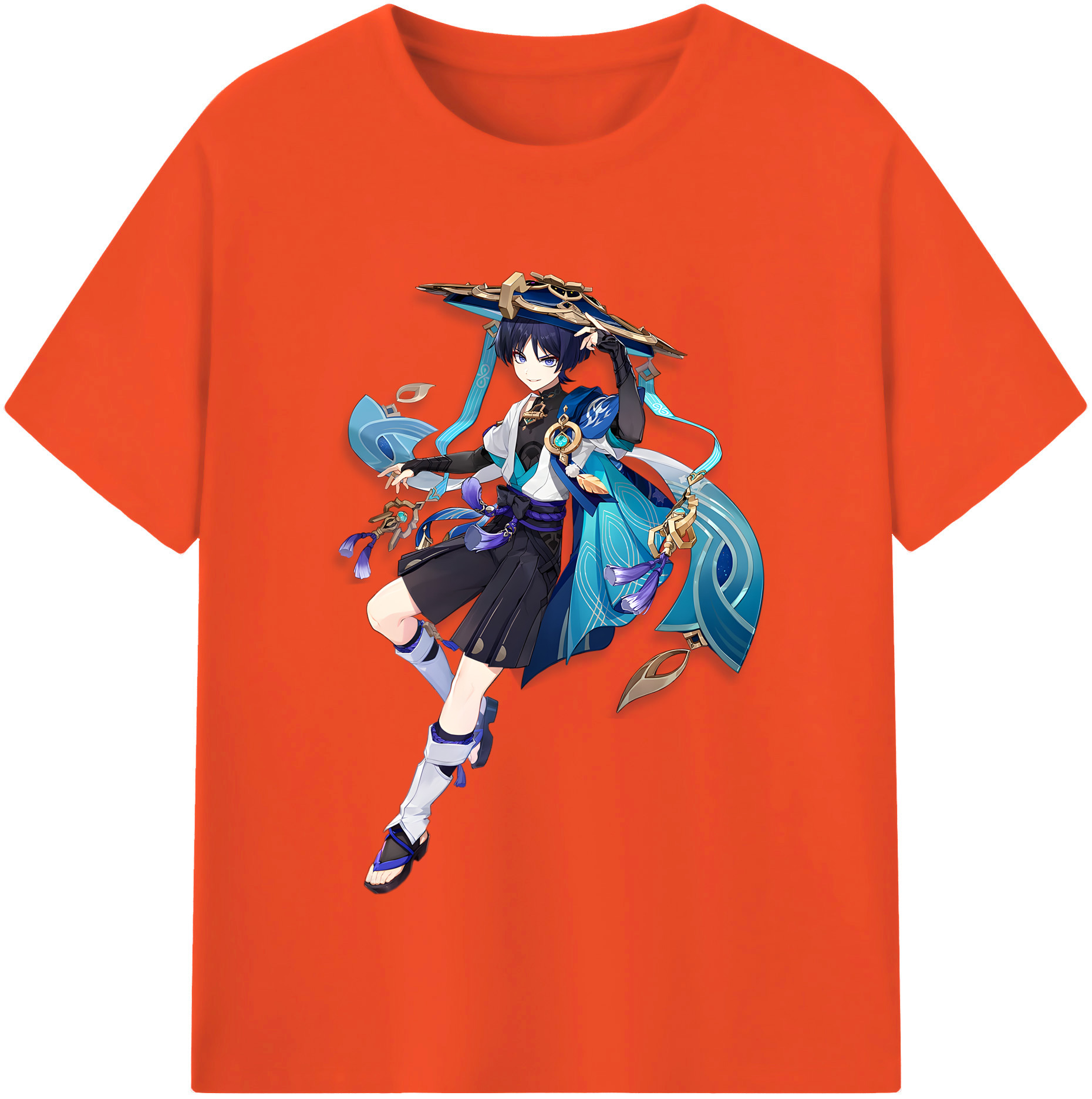 げんし神 さんペい genshin Sanpei 綿100％半袖Tシャツ（フロントプリント）