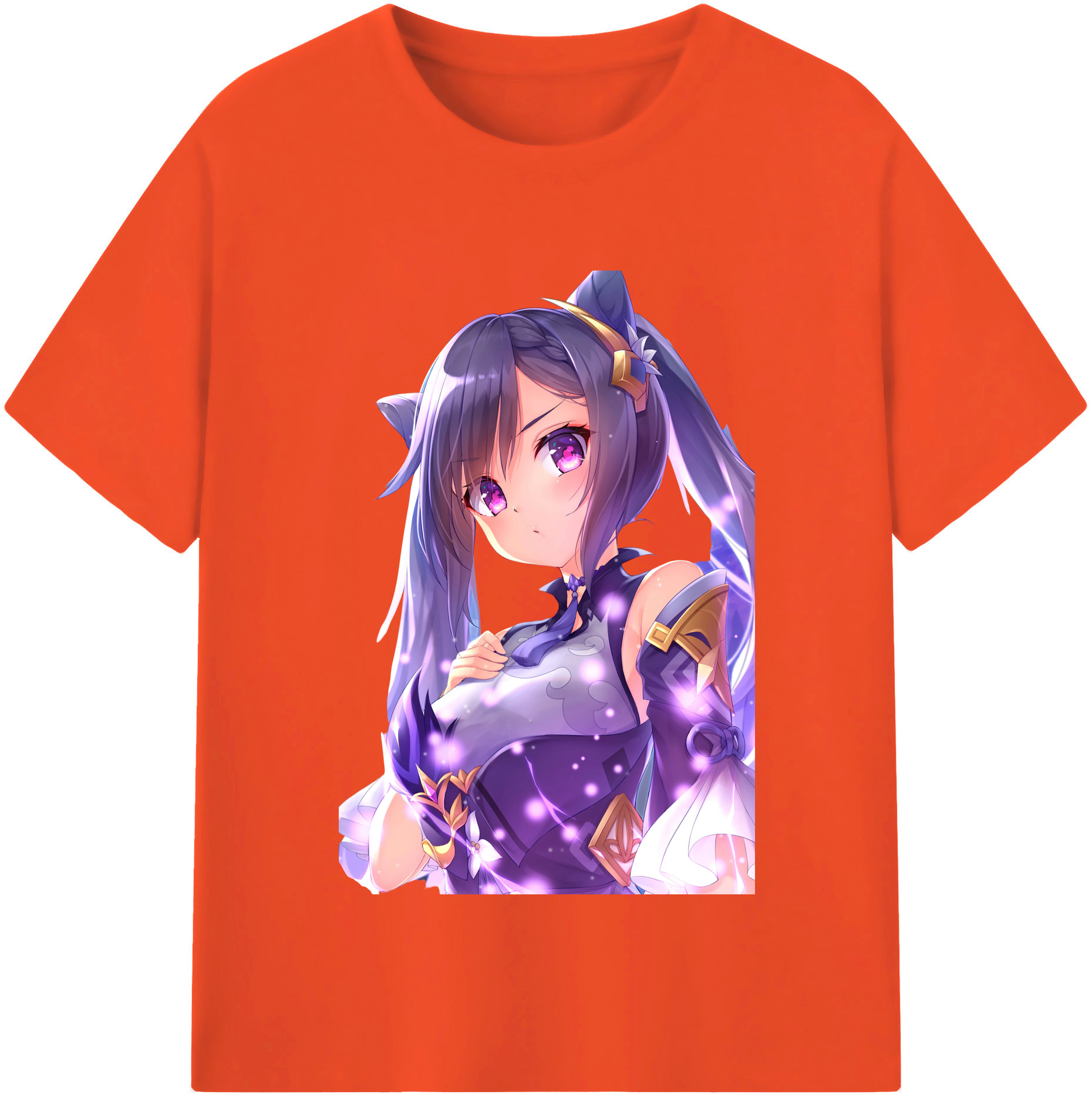 げんし神 刻晴 こくせい genshin Kokusei 綿100％半袖Tシャツ（フロントプリント）