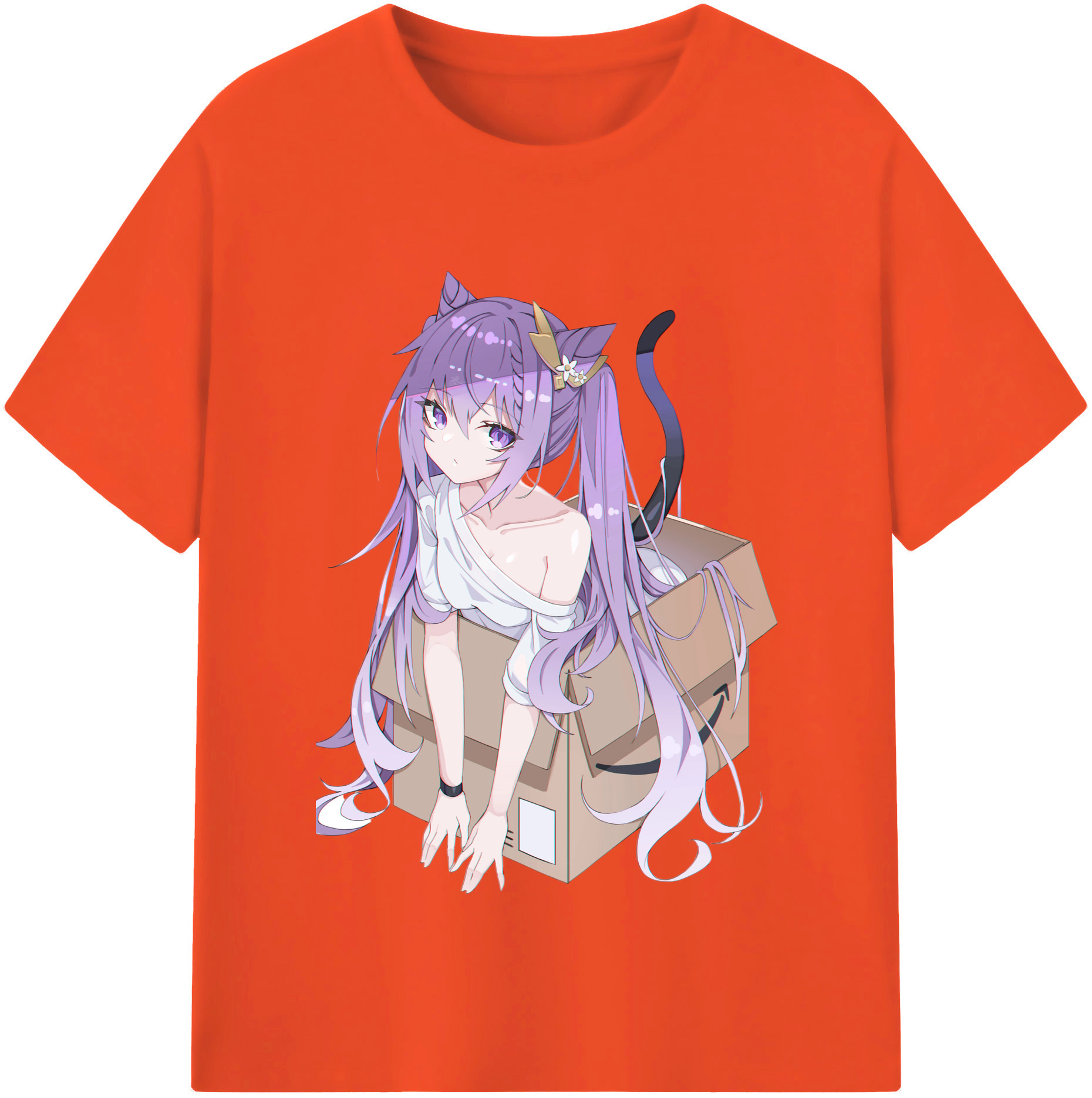 げんし神 刻晴 こくせい genshin Kokusei 綿100％半袖Tシャツ（フロントプリント）