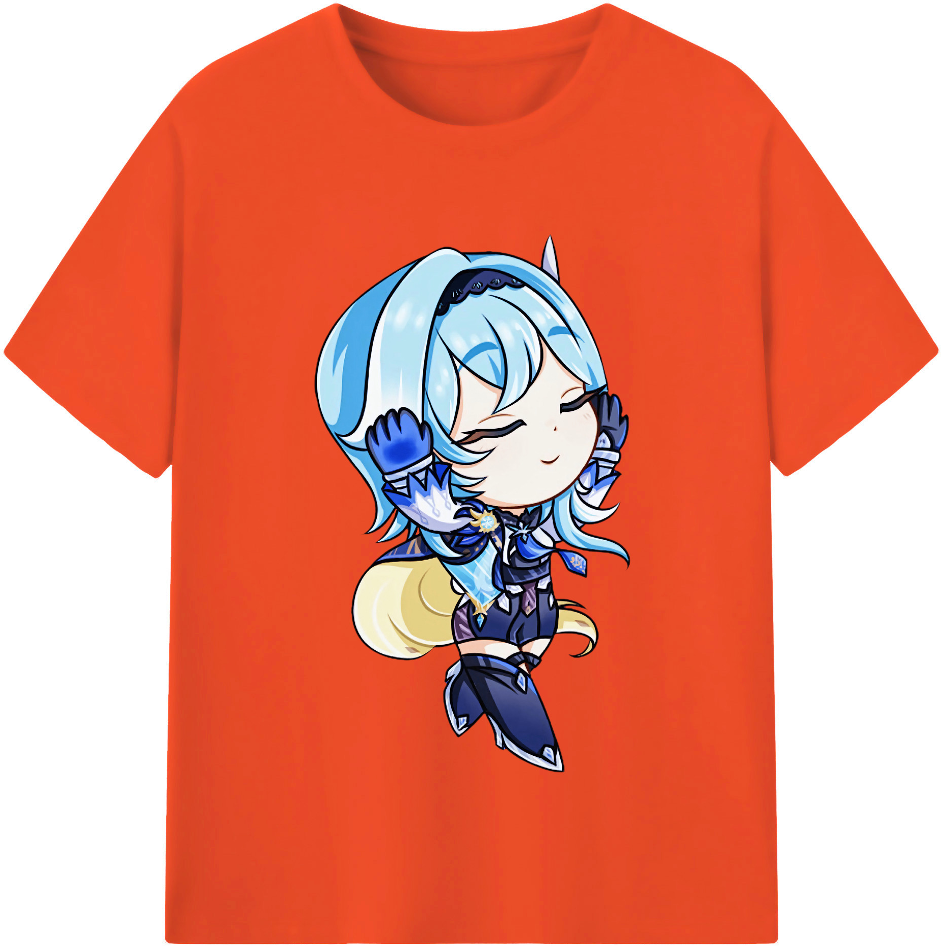 げんし神 优菈 ゆうら genshin Yūra 綿100％半袖Tシャツ（フロントプリント）