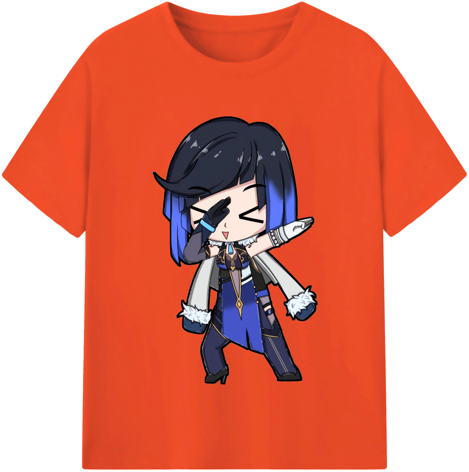 げんし神 夜兰 やらん genshin Yaran 綿100％半袖Tシャツ（フロントプリント）